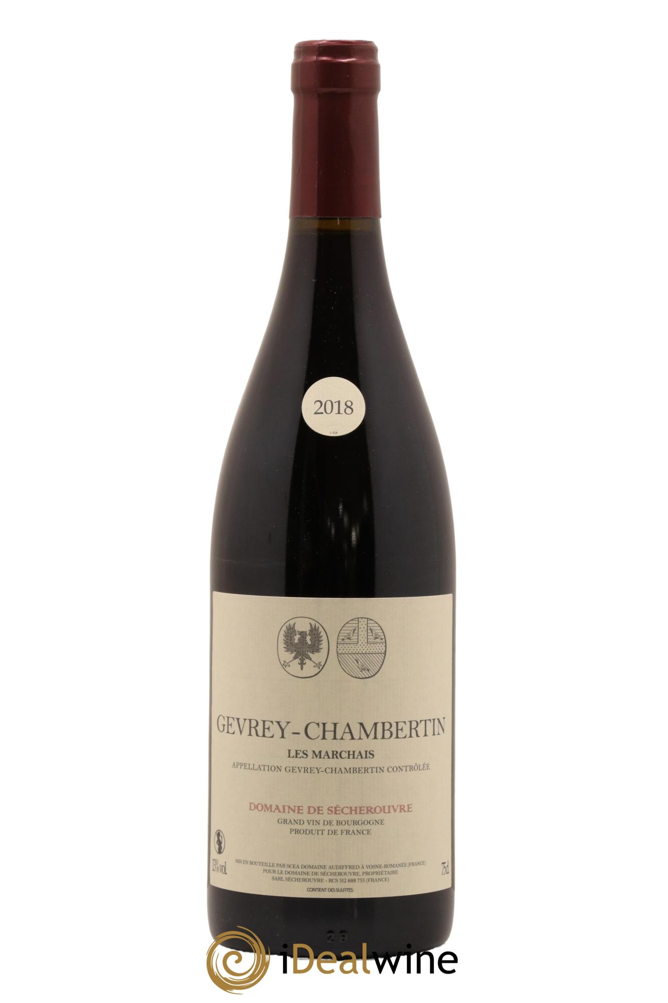 Gevrey-Chambertin Les Marchais Domaine de Secherouvre 2018 - Lot de 1 bouteille - 0