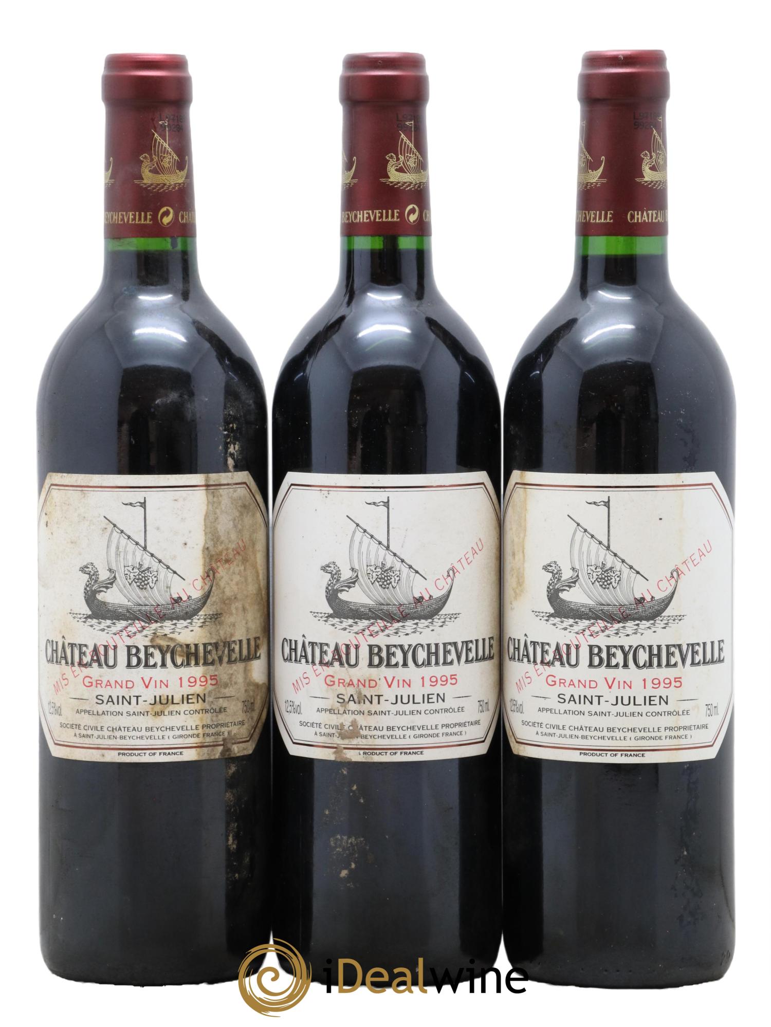 Château Beychevelle 4ème Grand Cru Classé 1995 - Lot de 6 bouteilles - 2