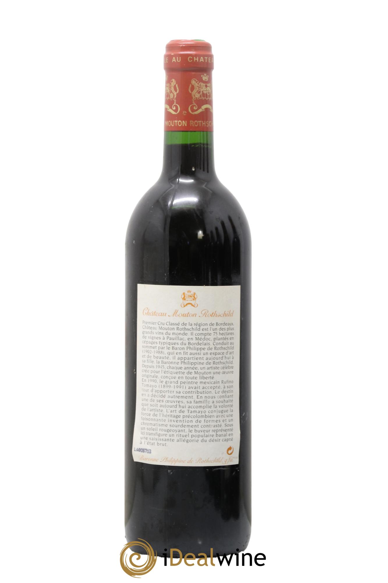 Château Mouton Rothschild 1er Grand Cru Classé 1998 - Lot of 1 bottle - 1