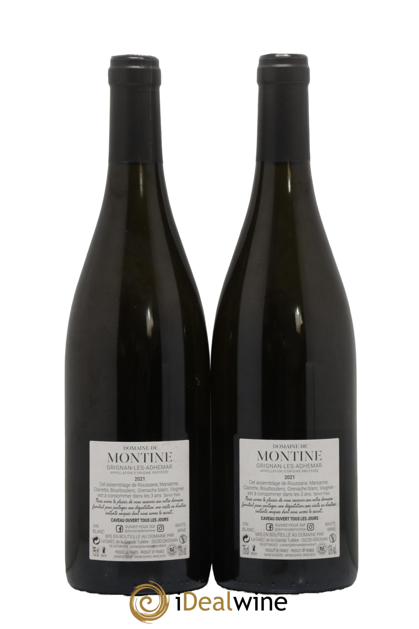 Rhône Grignan-les-Adhémar Gourmandises Domaine De Montine 2021 - Lot de 2 bouteilles - 1