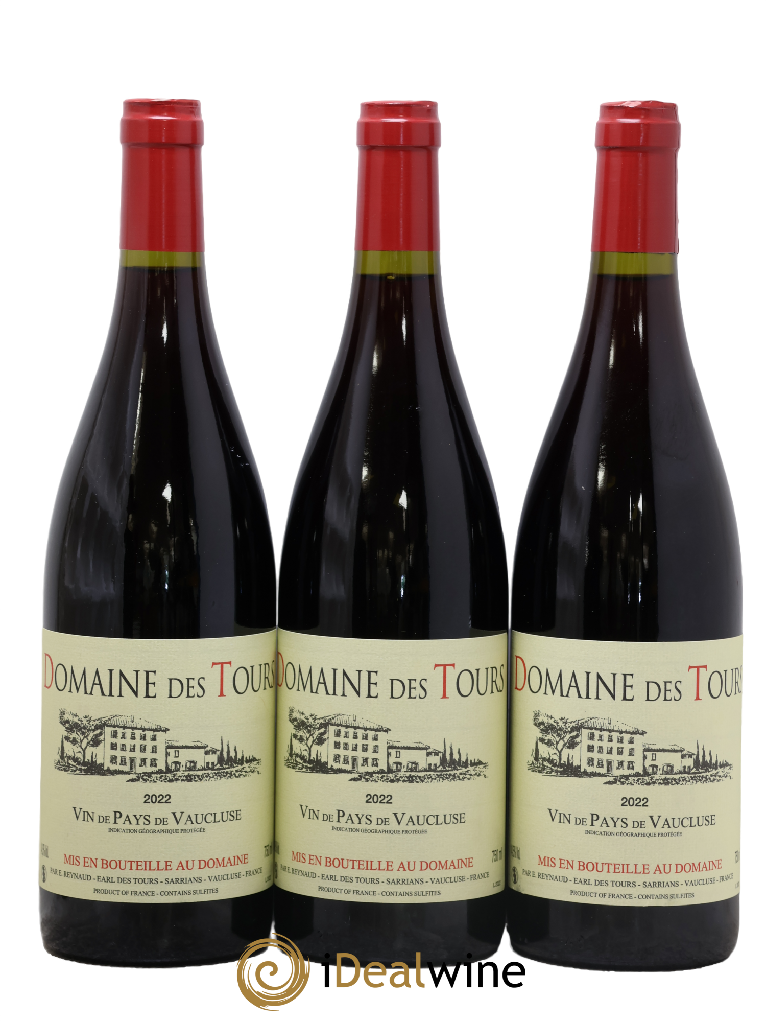 Vaucluse (Vin de Pays de Vaucluse) Domaine des Tours Emmanuel Reynaud 2022 - Posten von 3 Flaschen - 0