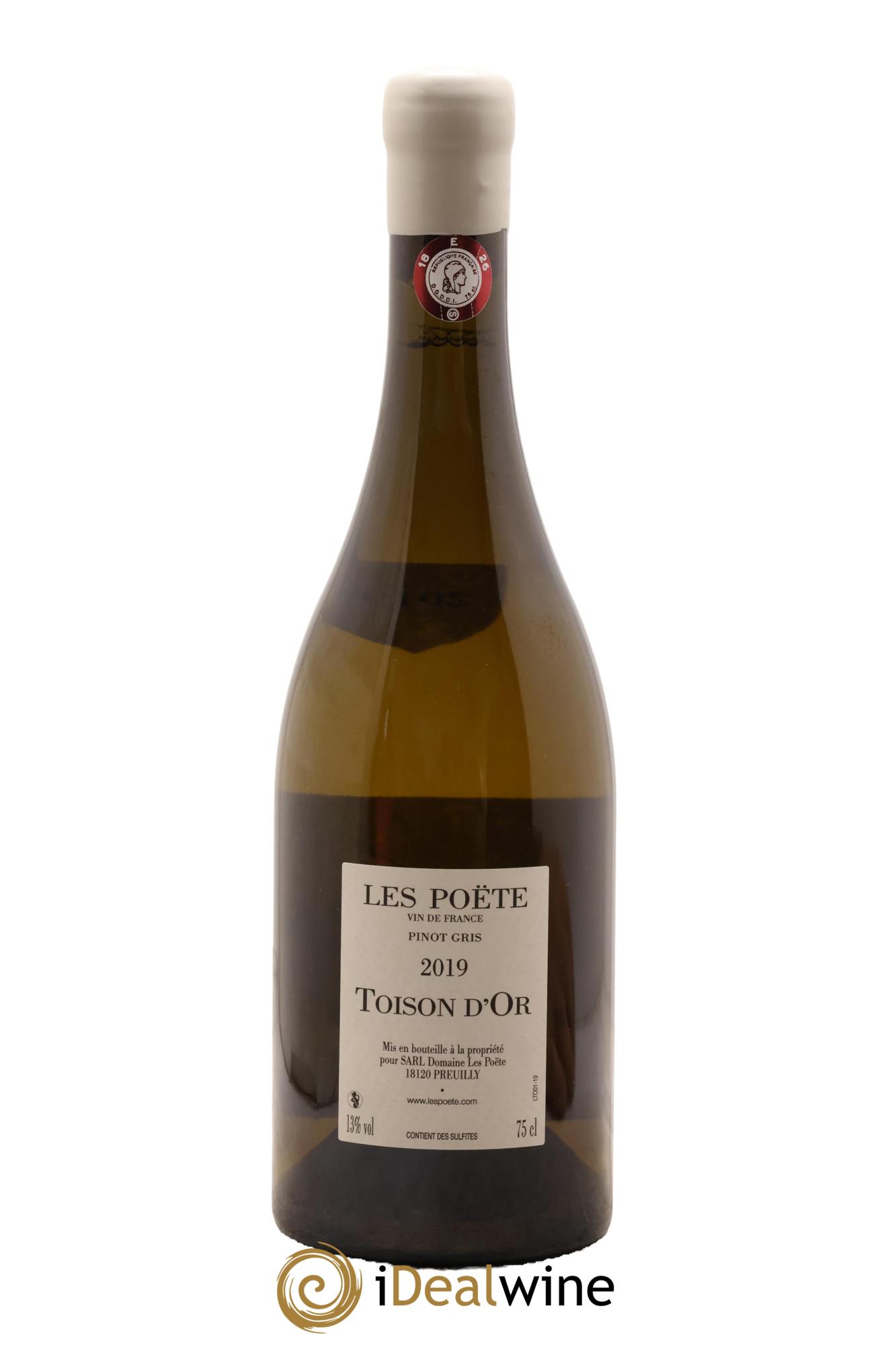 Vin de France (anciennement Reuilly) Toison d'Or Les Poëte 2019 - Lotto di 1 bottiglia - 1