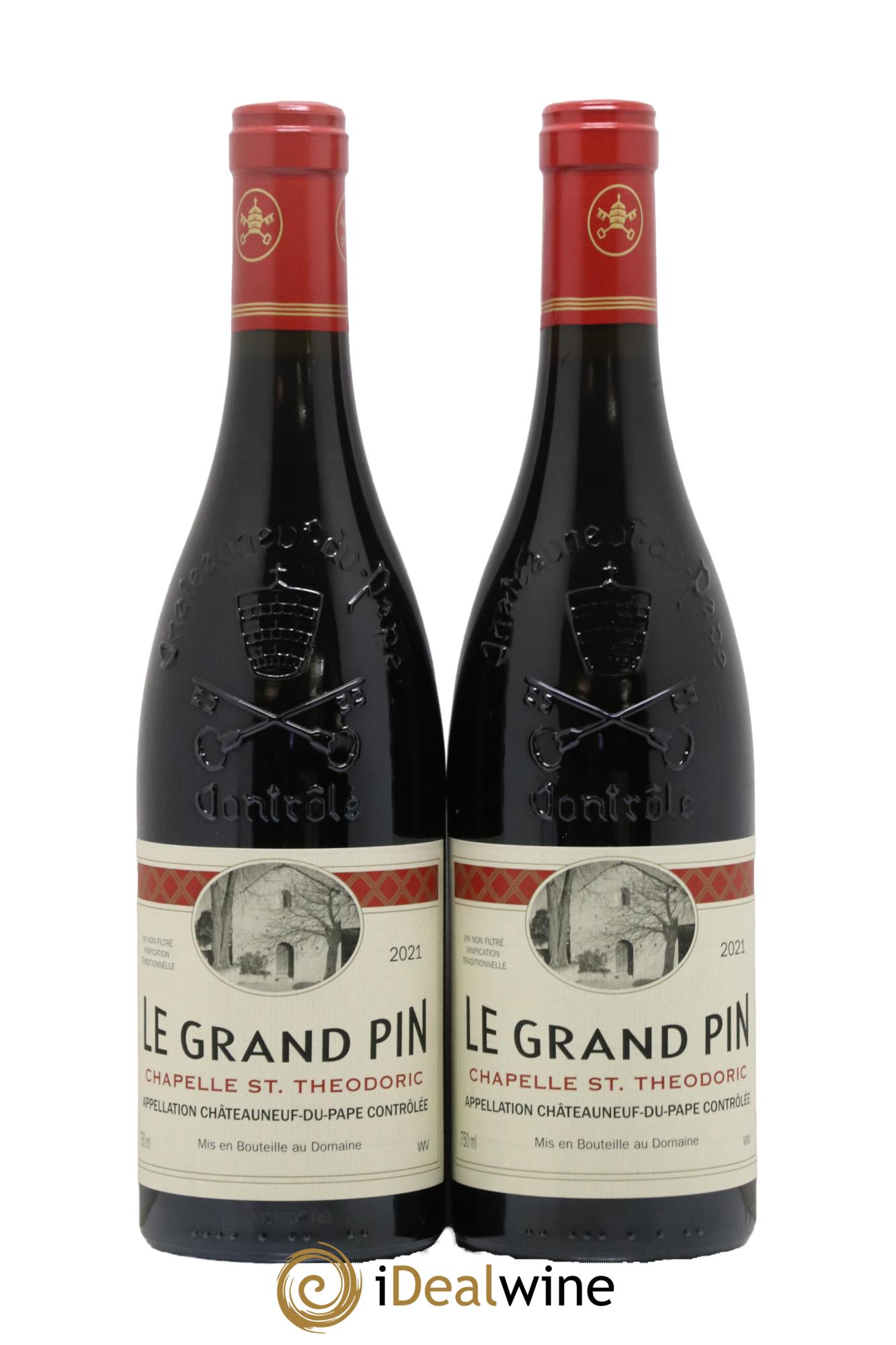 Châteauneuf-du-Pape Cuvée Le Grand Pin Chapelle Saint Theodoric 2021 - Lot de 2 bouteilles - 0