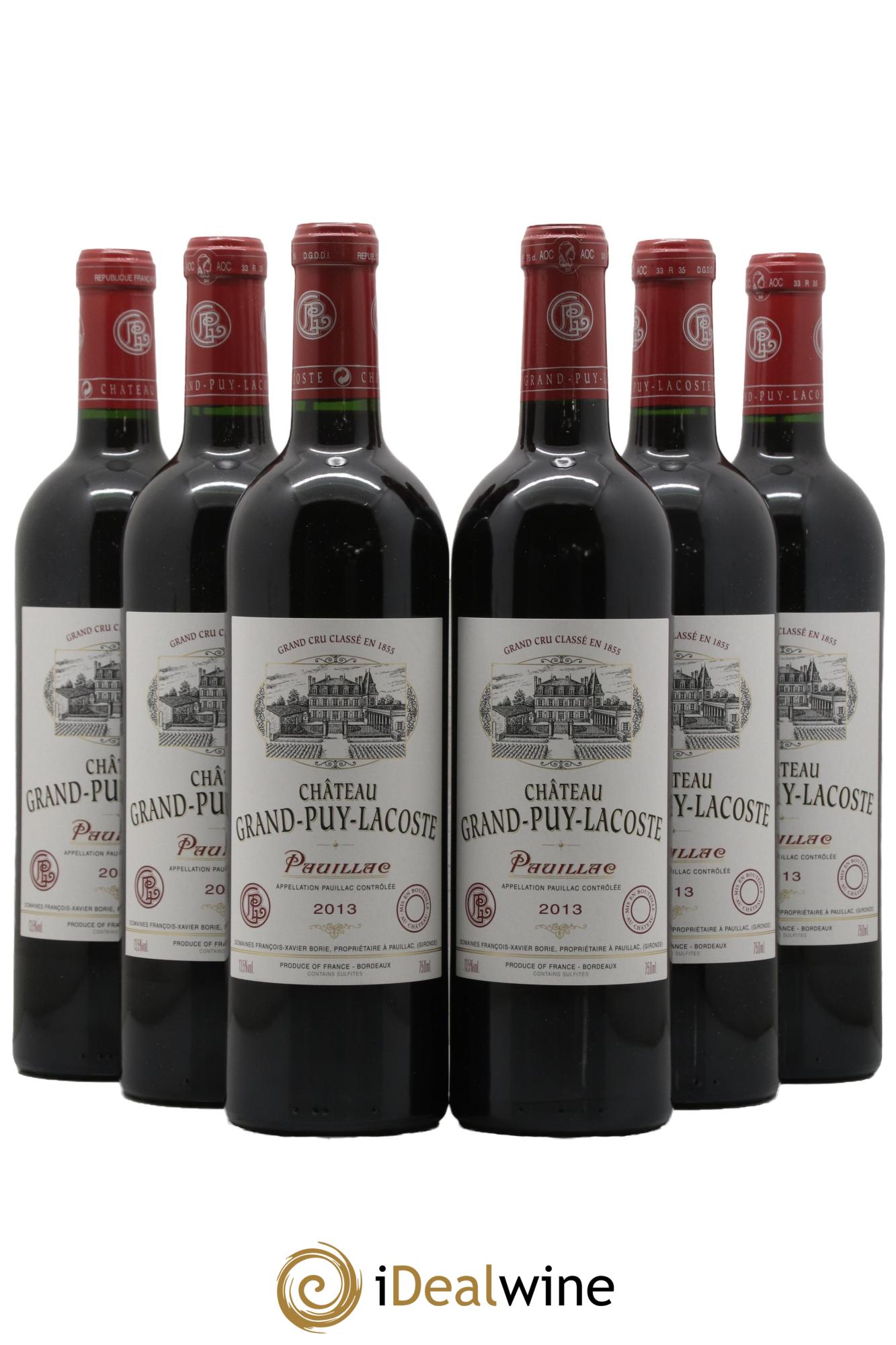 Château Grand Puy Lacoste 5ème Grand Cru Classé 2013 - Lot of 6 bottles - 0