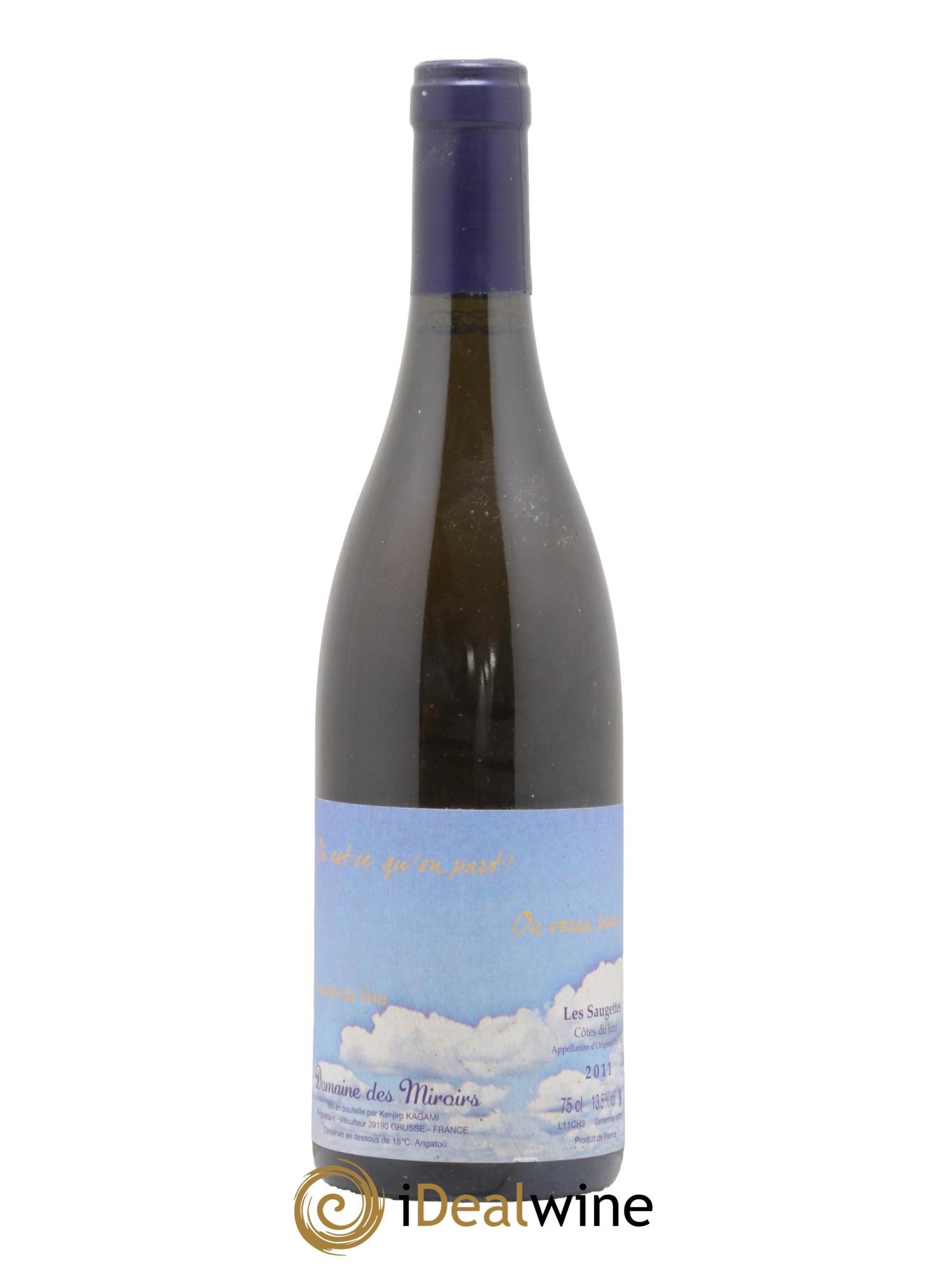 Côtes du Jura Où est-ce qu'on part On verra bien Kenjiro Kagami - Domaine des Miroirs 2011 - Lot of 1 bottle - 0