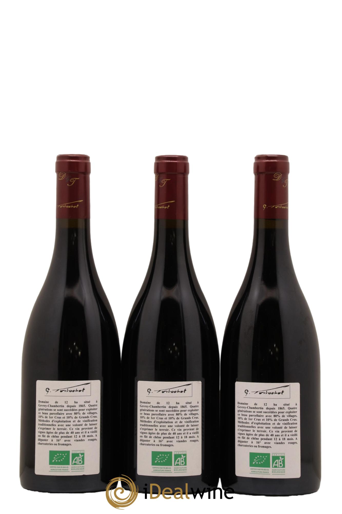 Clos de Vougeot Grand Cru Tortochot (Domaine) 2020 - Lot de 3 bouteilles - 1