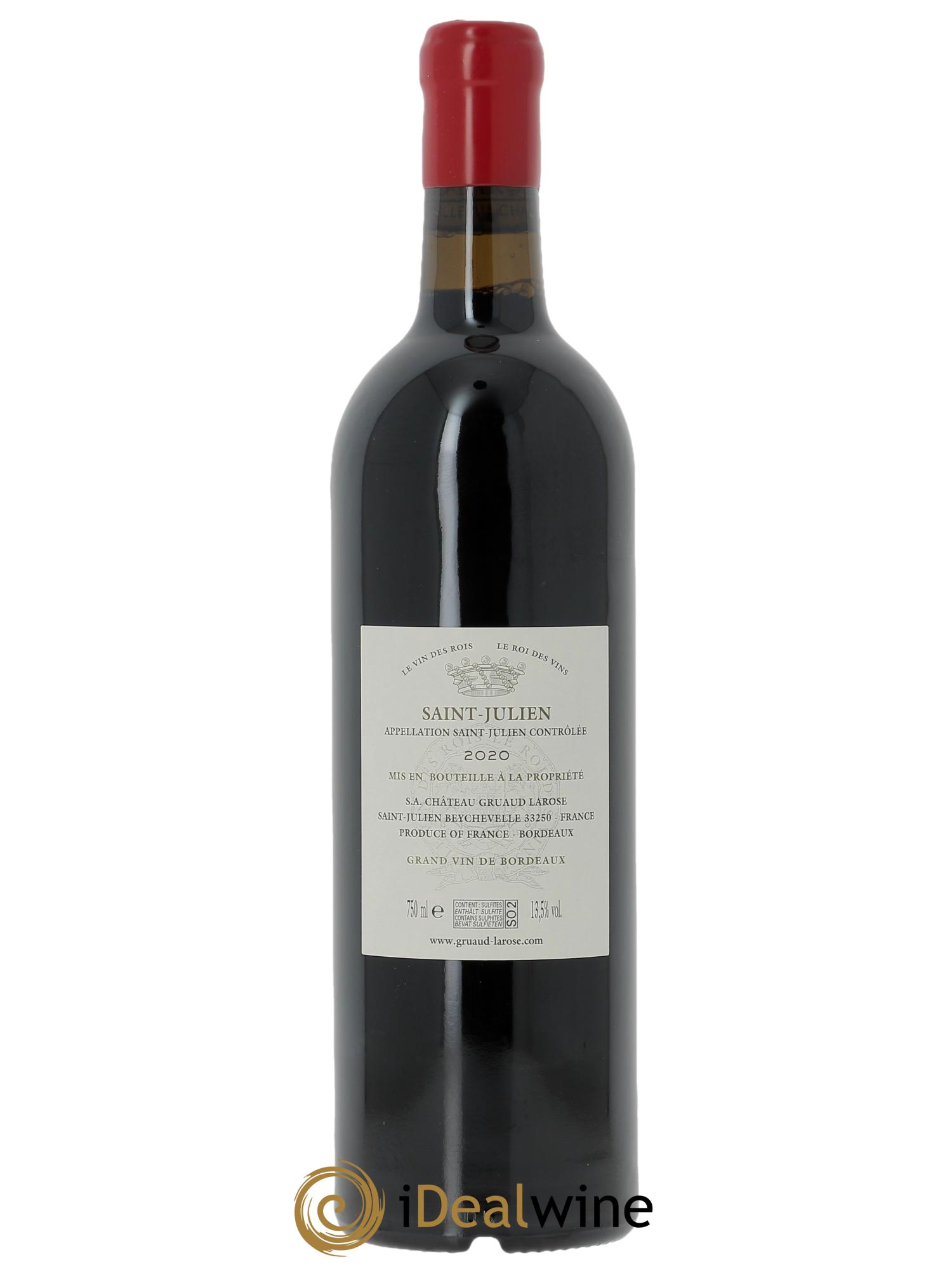 Château Gruaud Larose 2ème Grand Cru Classé 2020 - Lote de 1 botella - 1