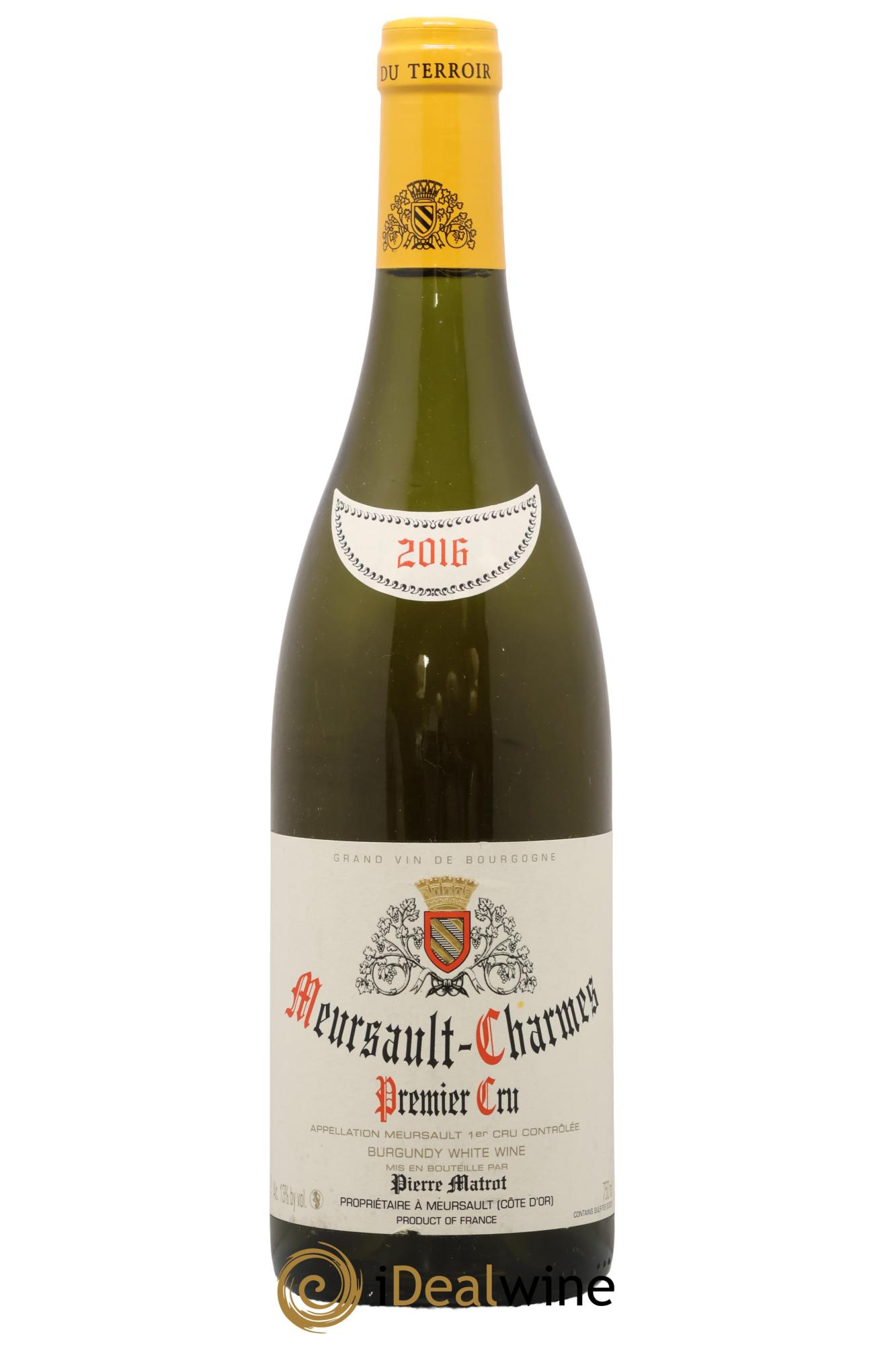 Meursault 1er Cru Charmes Matrot (Domaine) 2016 - Lot de 1 bouteille - 0
