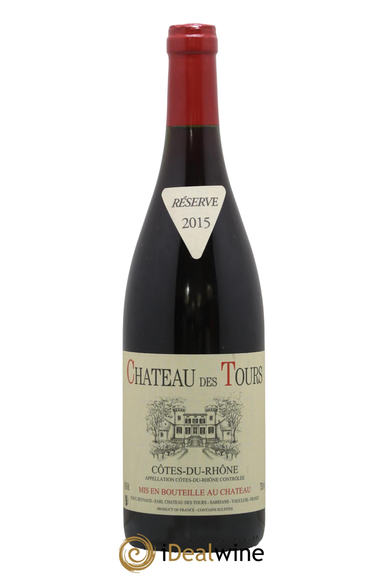 Côtes-du-Rhône Château des Tours Emmanuel Reynaud 2015 - Lot de 1 bouteille - 0