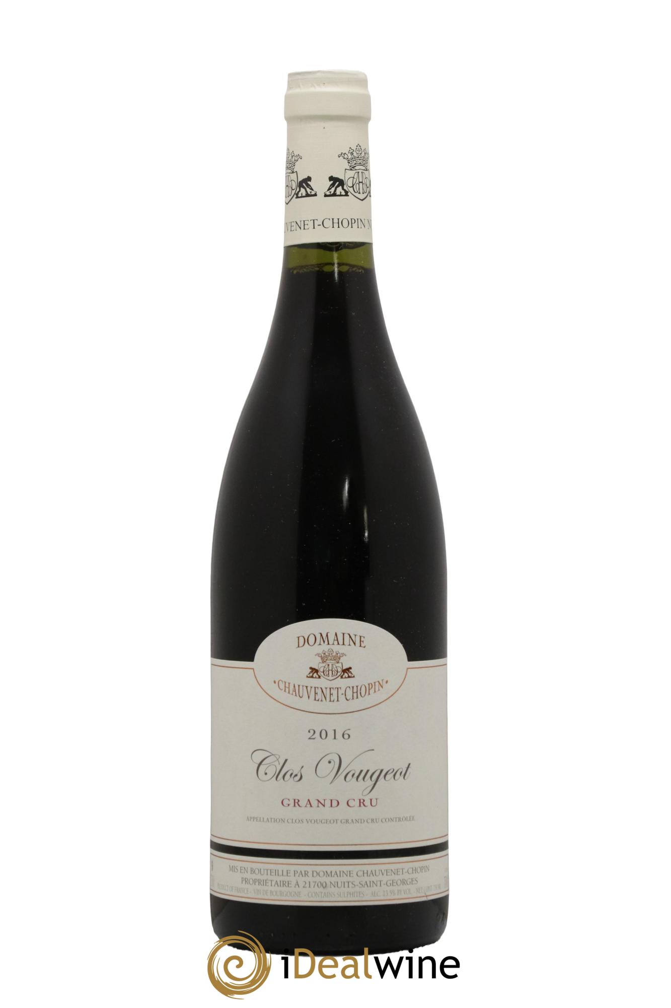 Clos de Vougeot Grand Cru Chauvenet-Chopin (Domaine) 2016 - Lot of 1 bottle - 0