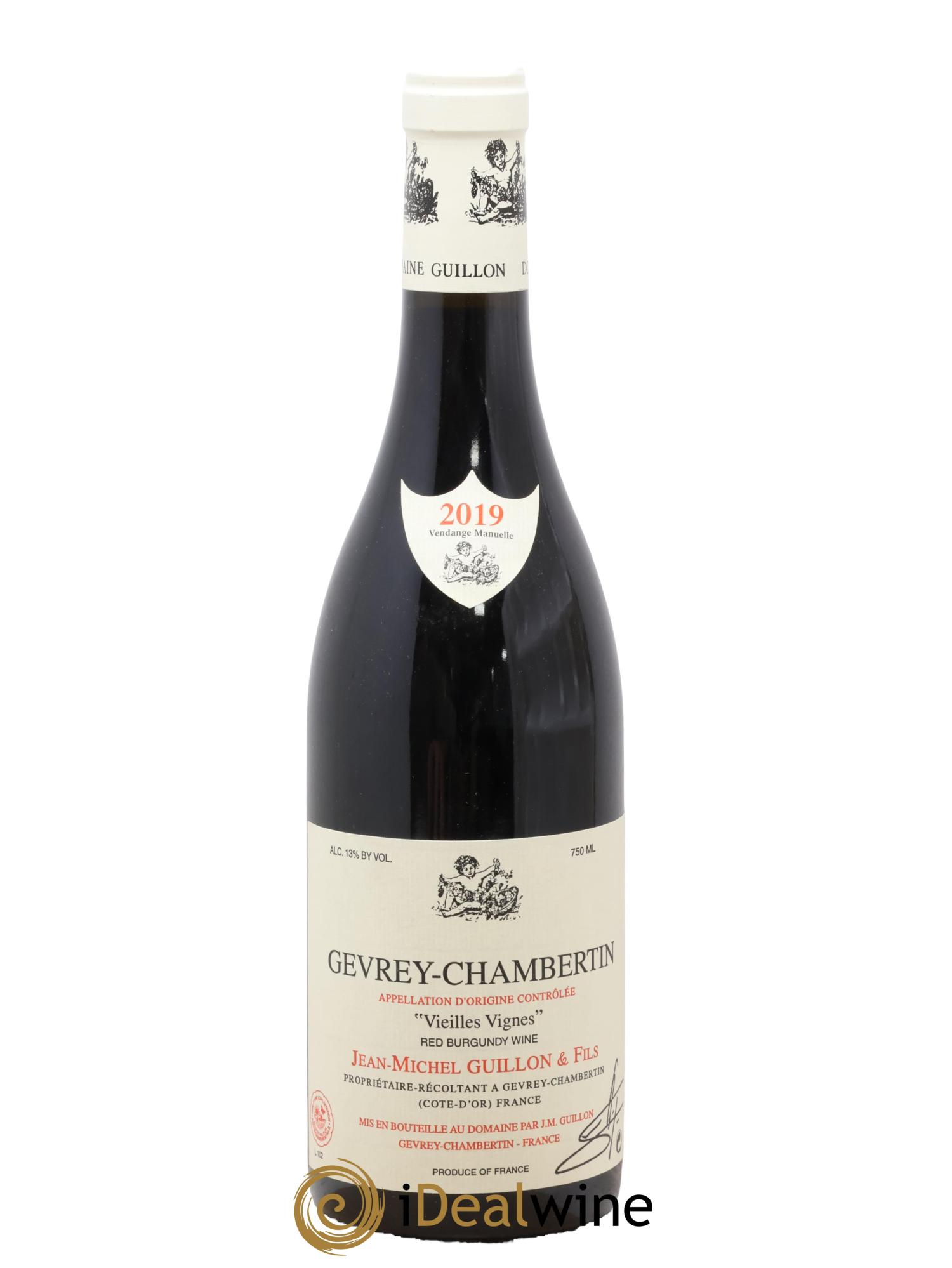 Gevrey-Chambertin Vieilles Vignes Jean-Michel Guillon 2019 - Lot de 1 bouteille - 0