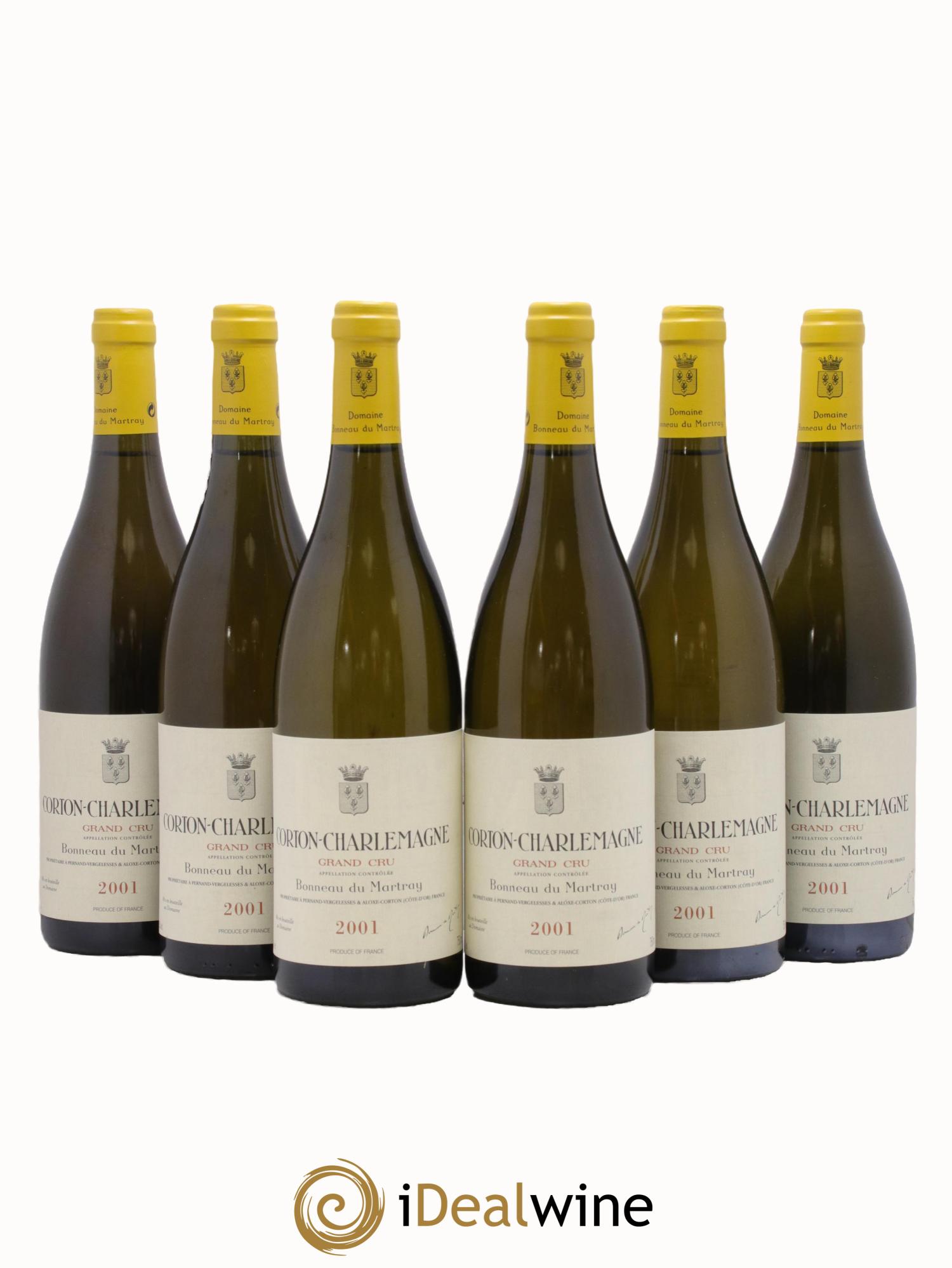 Corton-Charlemagne Grand Cru Bonneau du Martray (Domaine) 2001 - Posten von 6 Flaschen - 0