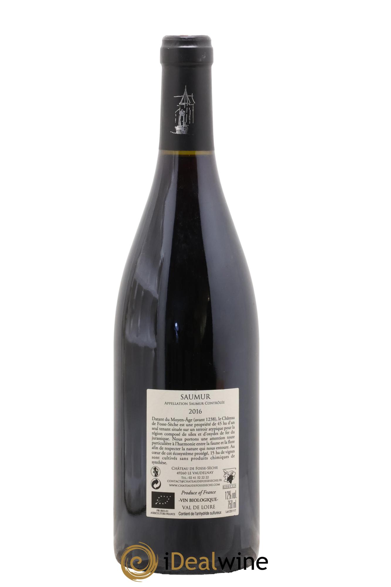 Vin de France Gondwana Château de Fosse-Sèche 2016 - Lot de 1 bouteille - 1