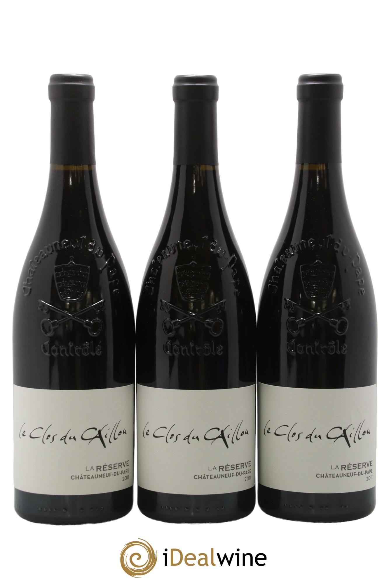 Châteauneuf-du-Pape Domaine Le Clos du Caillou Réserve Sylvie Vacheron  2011 - Lot de 3 bouteilles - 0