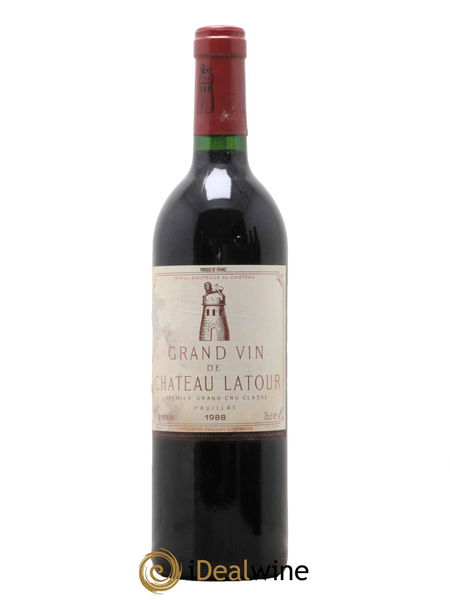 Château Latour 1er Grand Cru Classé 1988 - Lot de 1 bouteille - 0