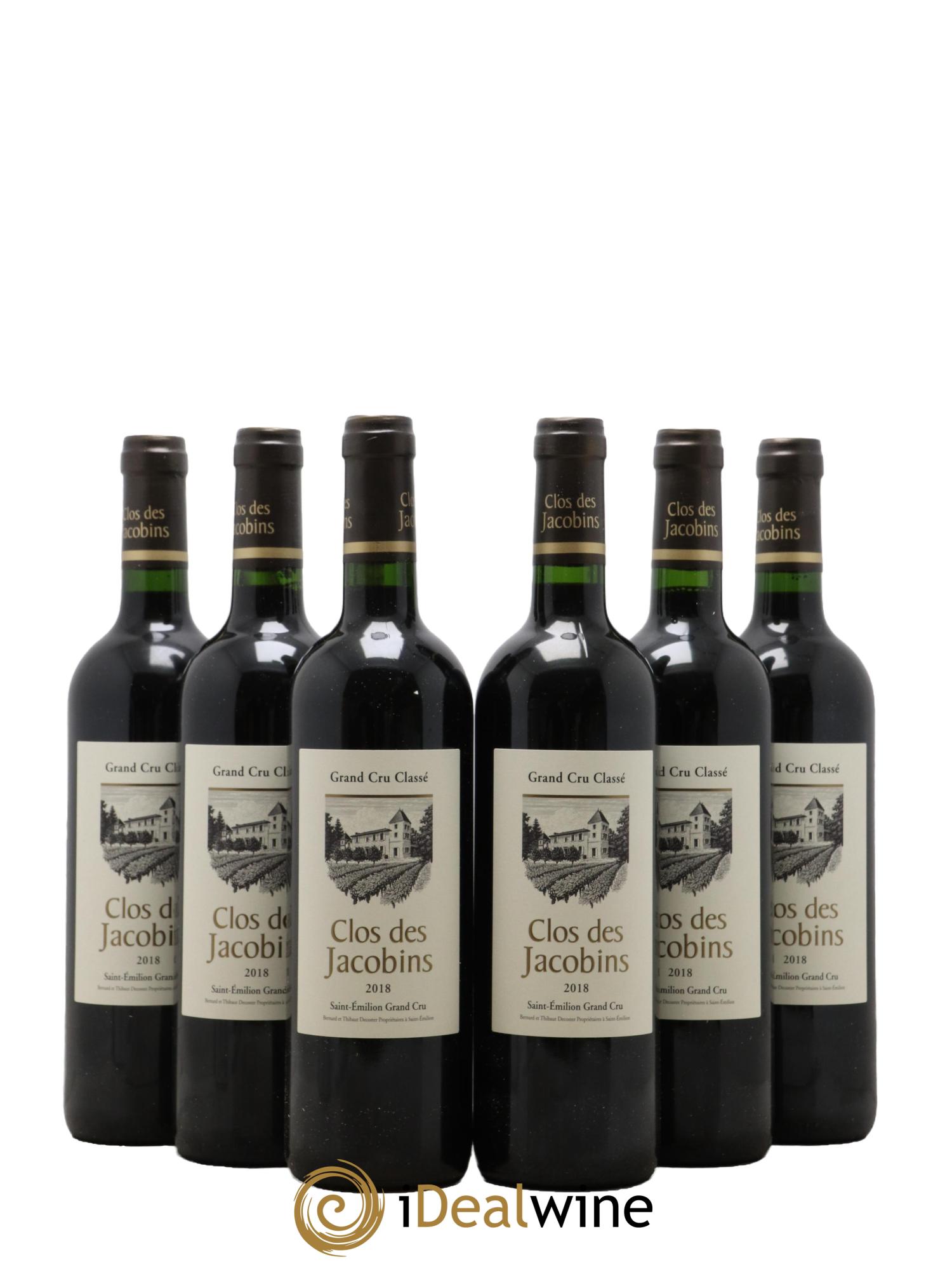 Château Clos des Jacobins Grand Cru Classé 2018 - Lotto di 6 bottiglie - 0