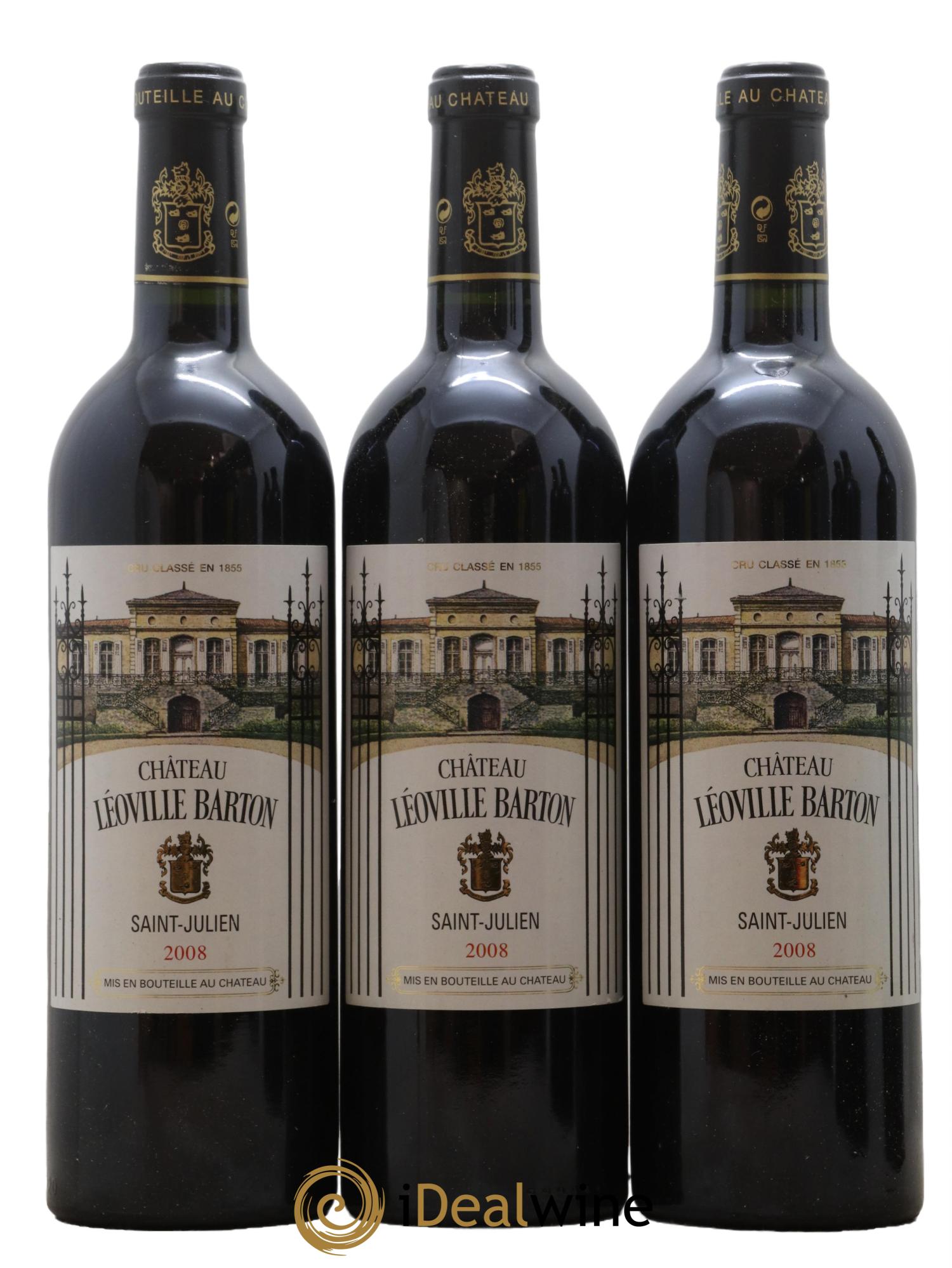 Château Léoville Barton 2ème Grand Cru Classé 2008 - Lot de 6 bouteilles - 2