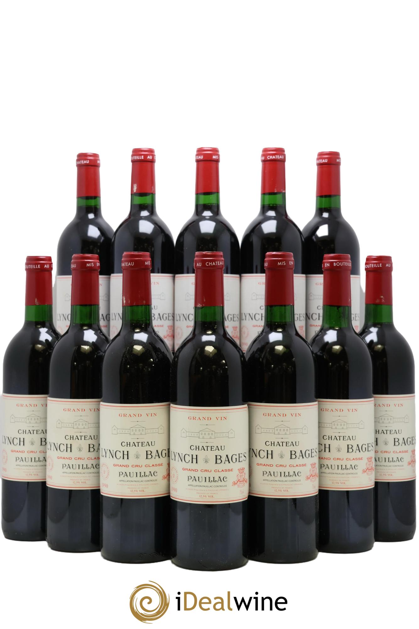 Château Lynch Bages 5ème Grand Cru Classé 1990 - Lot of 12 bottles - 0