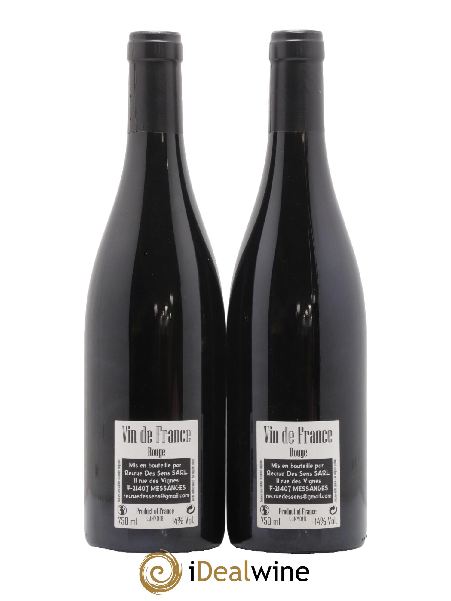Vin de France Jeannot Yann Durieux - Recrue des Sens 2018 - Lot de 2 bouteilles - 1