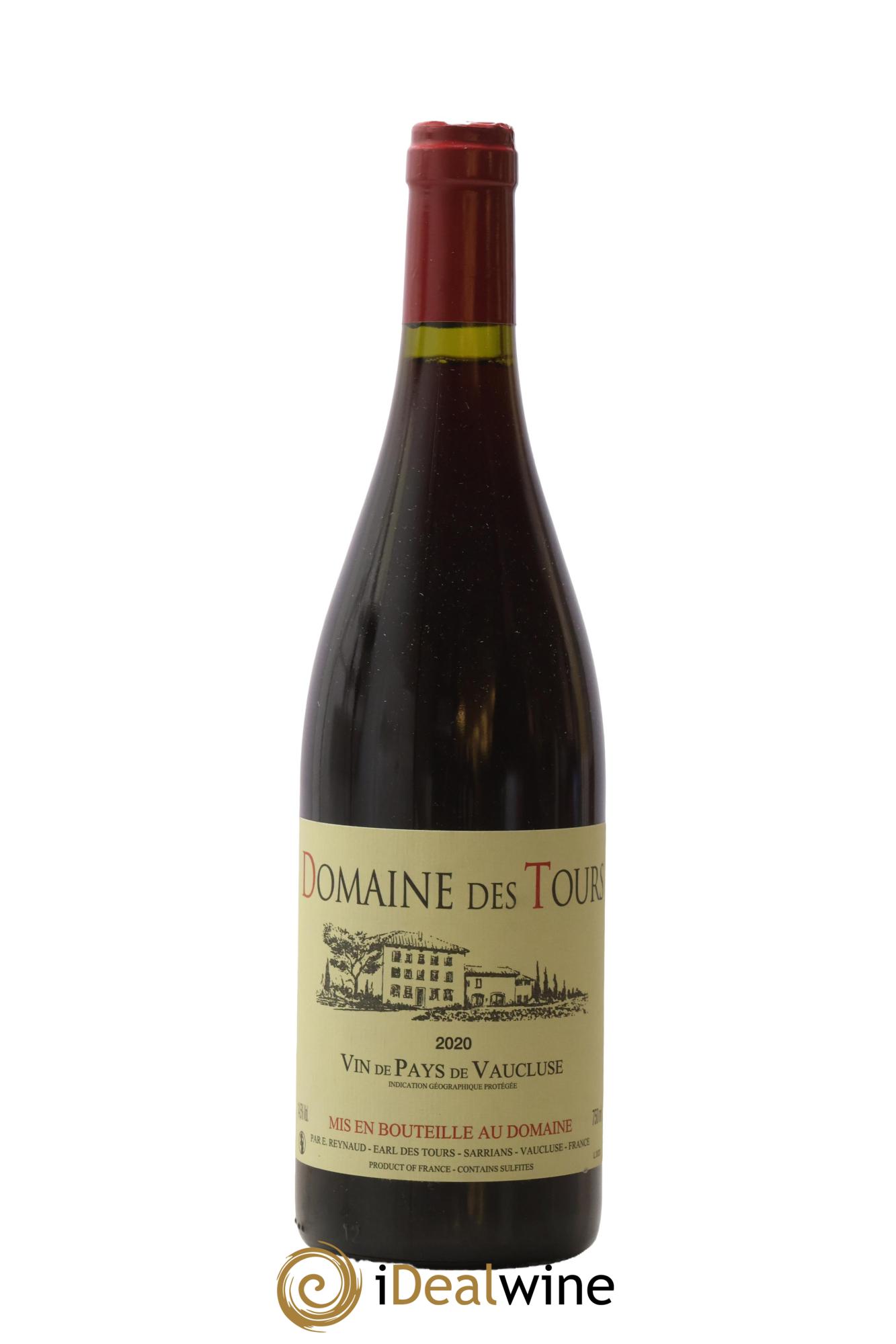 IGP Vaucluse (Vin de Pays de Vaucluse) Domaine des Tours Emmanuel Reynaud 2020 - Lot de 1 bouteille - 0