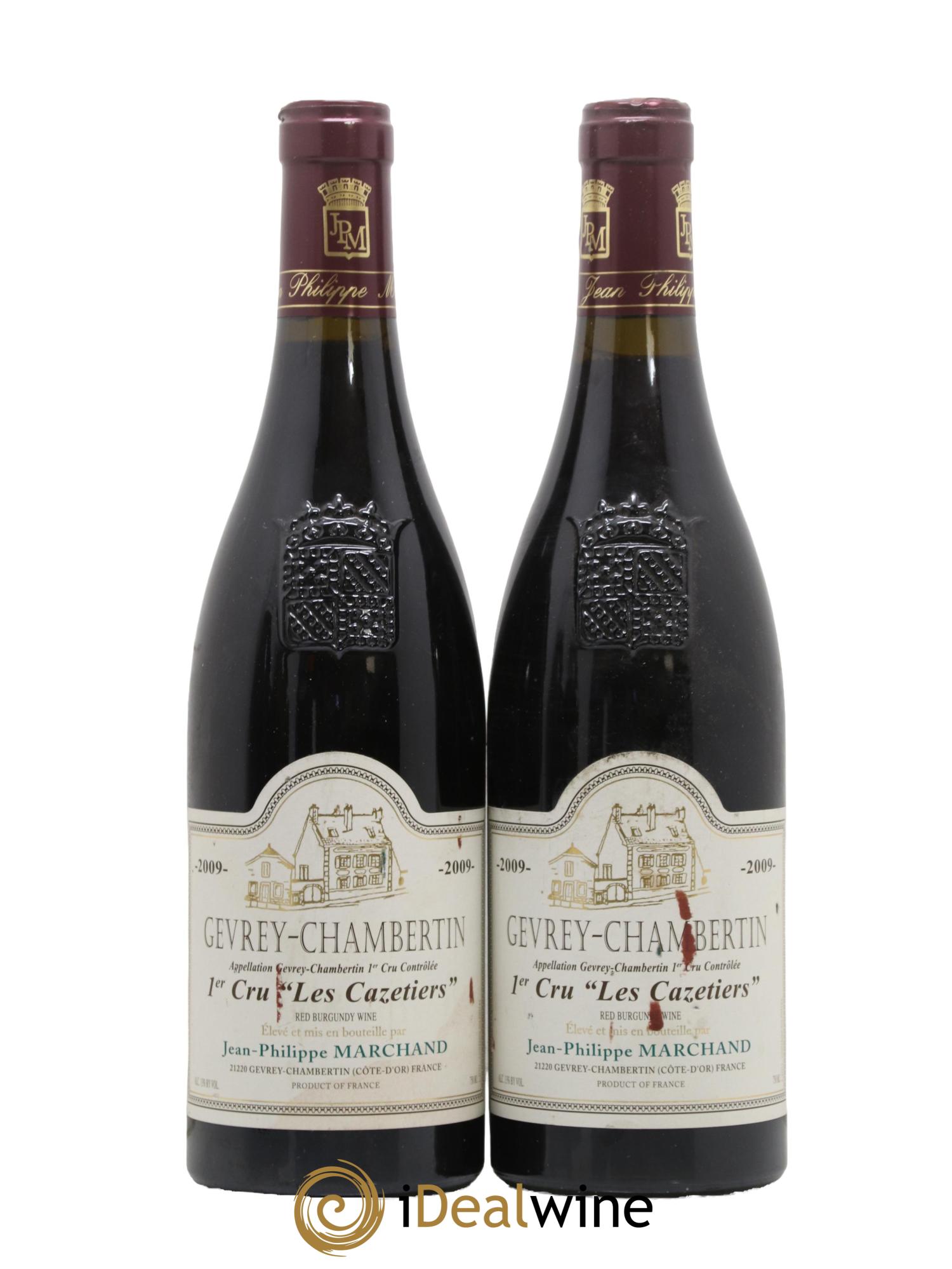 Gevrey-Chambertin 1er Cru Les Cazetiers Philippe Marchand 2009 - Lot de 2 bouteilles - 0