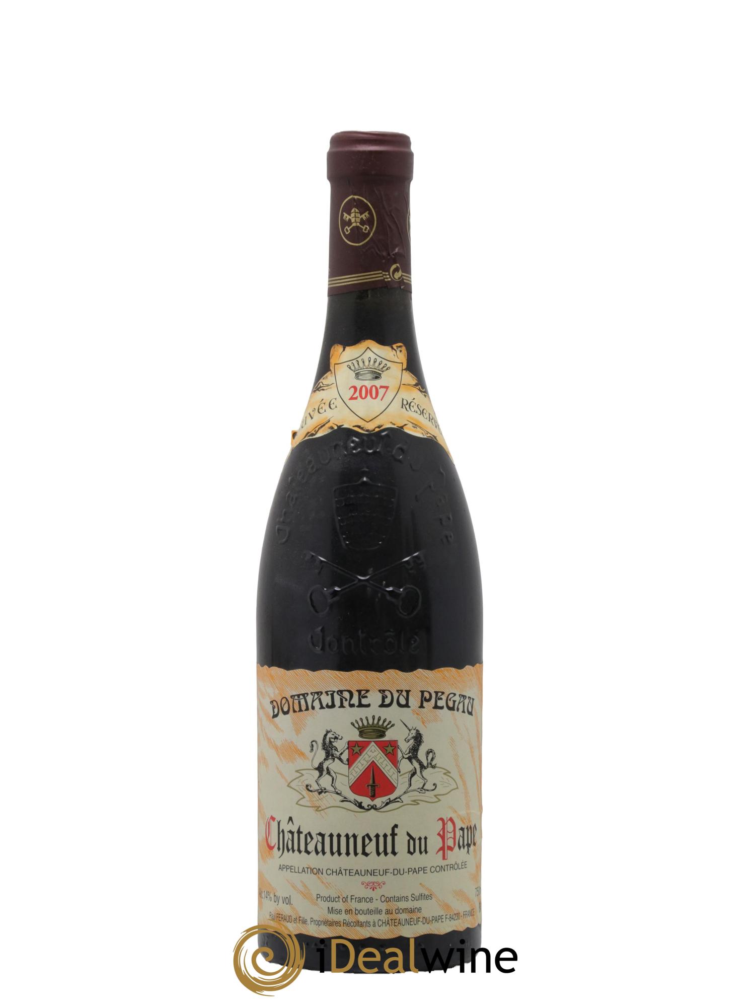Châteauneuf-du-Pape Domaine du Pégau Cuvée Réservée Paul et Laurence Féraud 2007 - Lot de 1 bouteille - 0