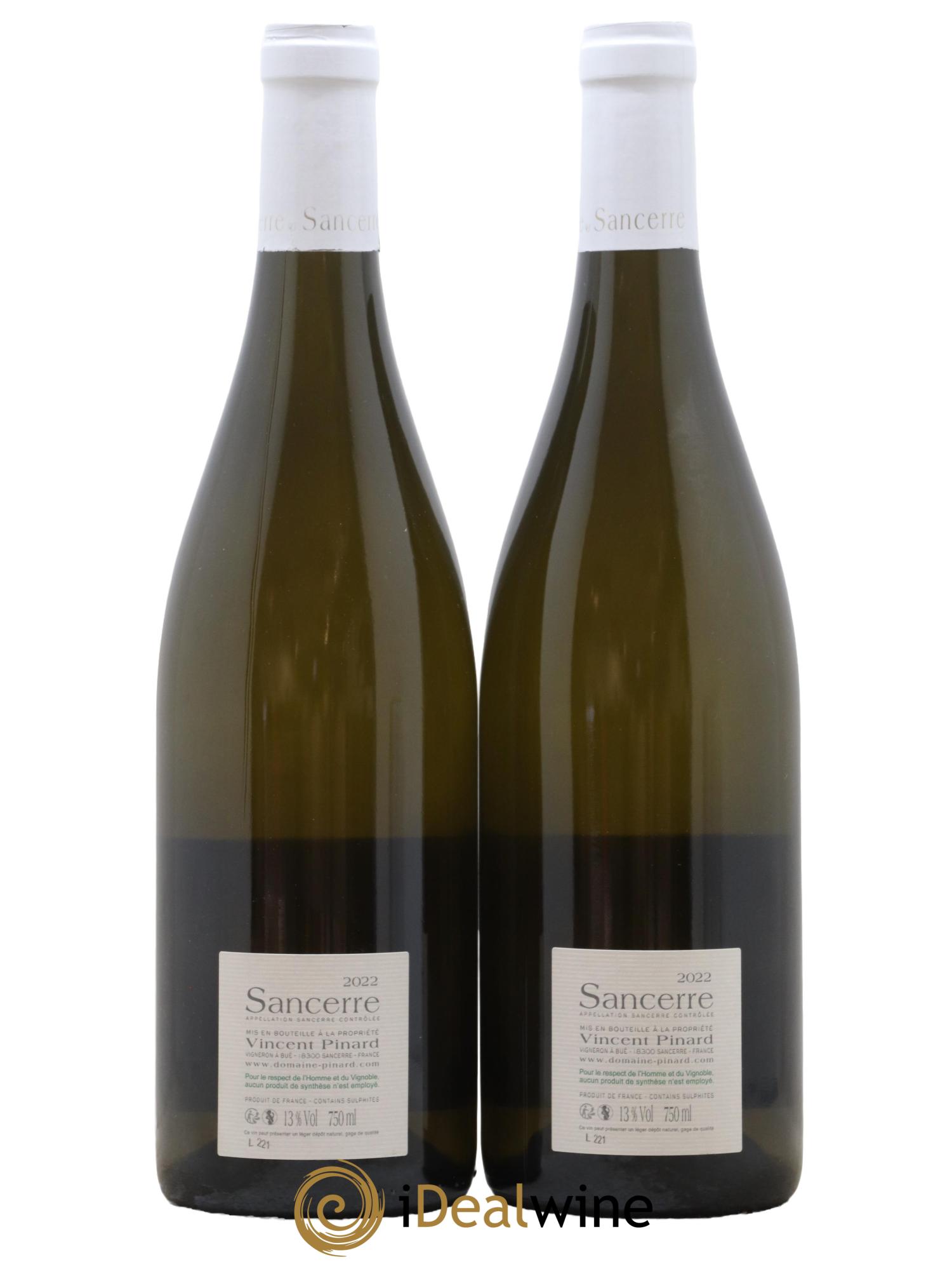 Sancerre Florès Vincent Pinard 2022 - Lot de 2 bouteilles - 1