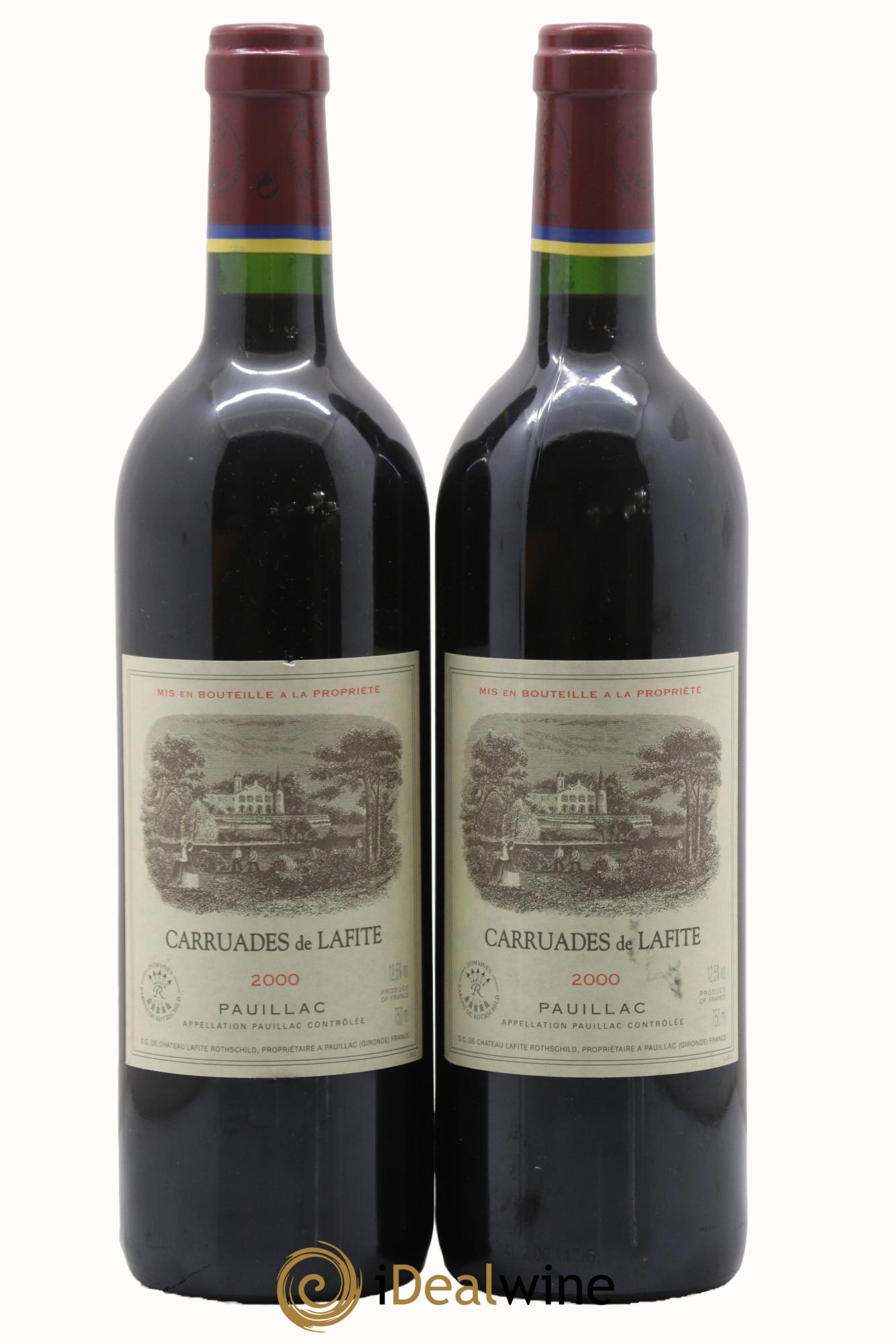 Carruades de Lafite Rothschild Second Vin 2000 - Lot de 2 bouteilles - 0