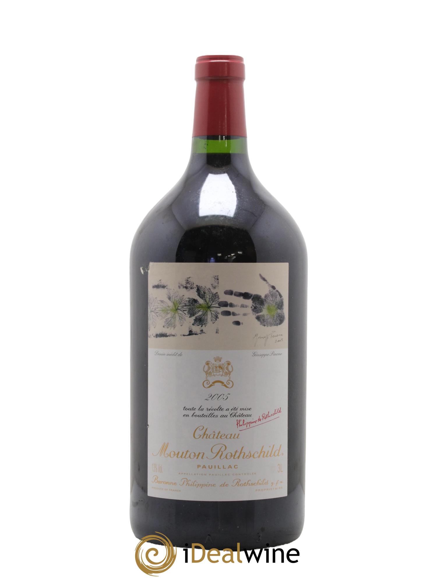 Château Mouton Rothschild 1er Grand Cru Classé 2005 - Lot de 1 double magnum - 0