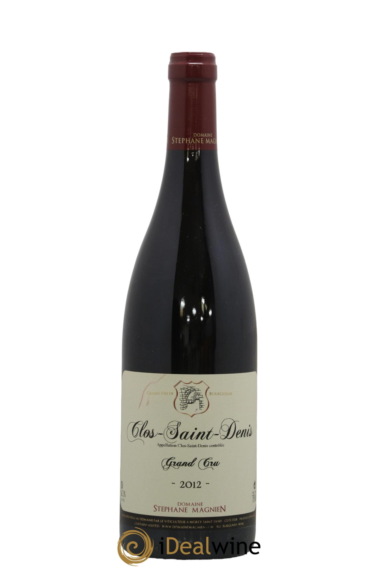 Clos Saint-Denis Grand Cru Stéphane Magnien (Domaine) 2012 - Lot de 1 bouteille - 0