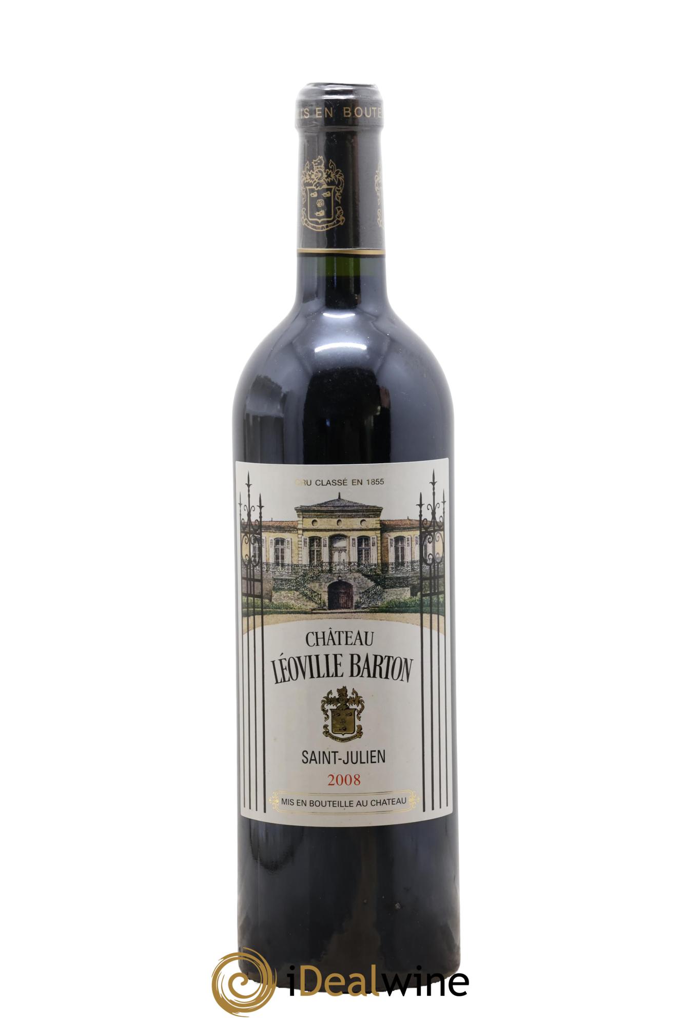 Château Léoville Barton 2ème Grand Cru Classé 2008 - Lot de 1 bouteille - 0
