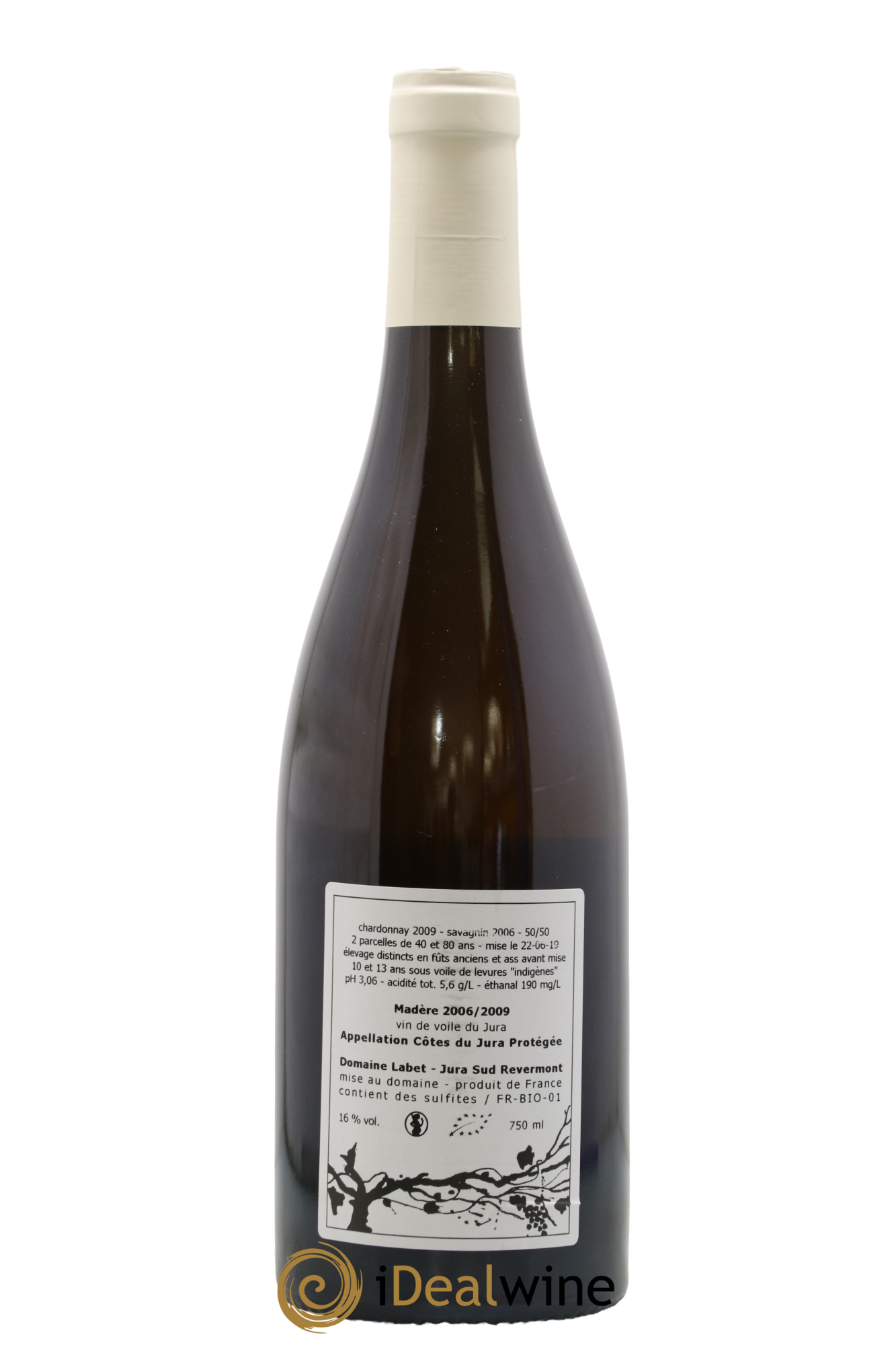Côtes du Jura Vin de Voile Madère 2006/2009 Domaine Labet - Lot of 1 bottle - 1