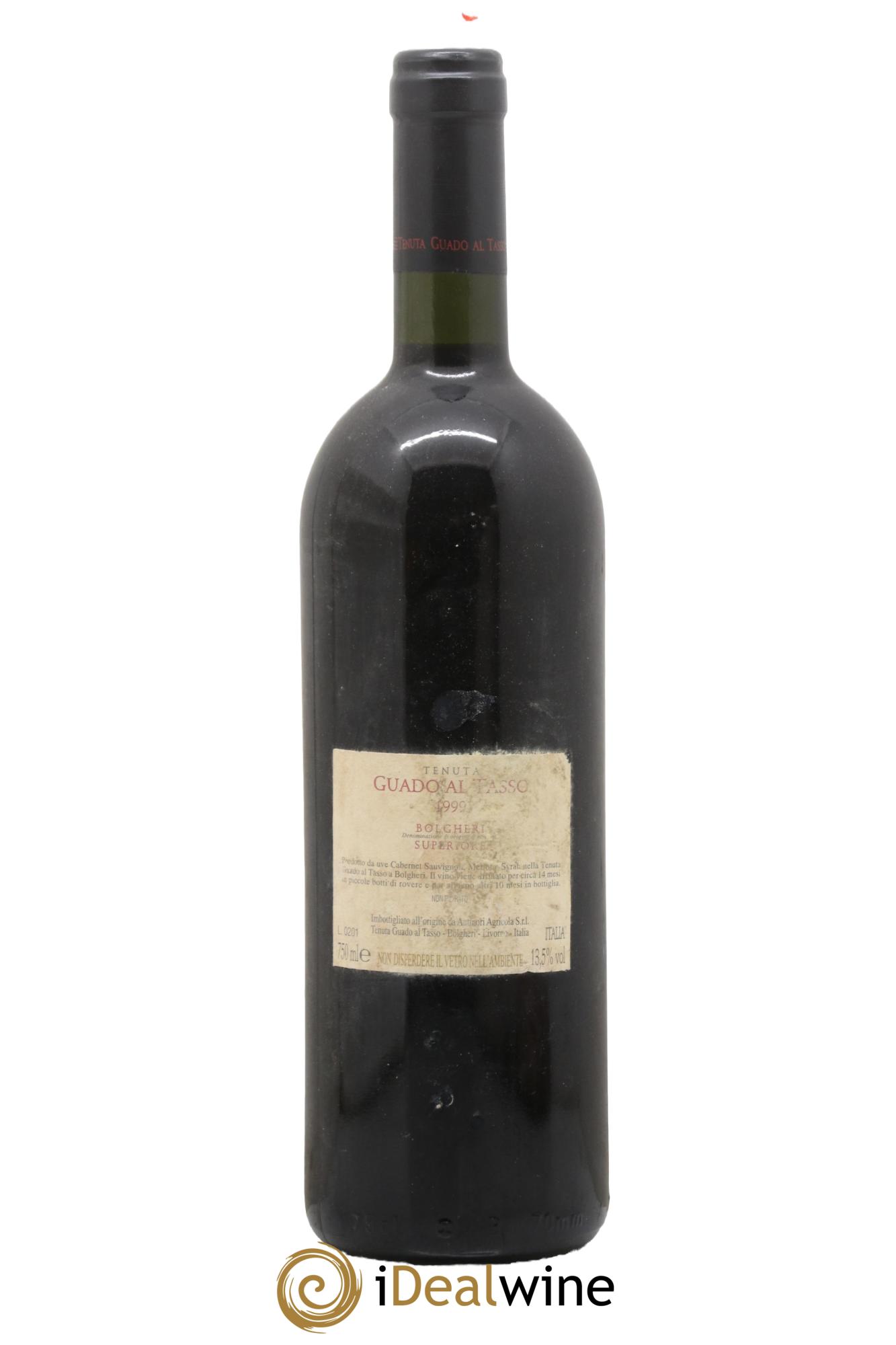 Bolgheri Superiore DOC Guado al Tasso Tenuta Guado al Tasso - Marchesi Antinori 1999 - Lot of 1 bottle - 1