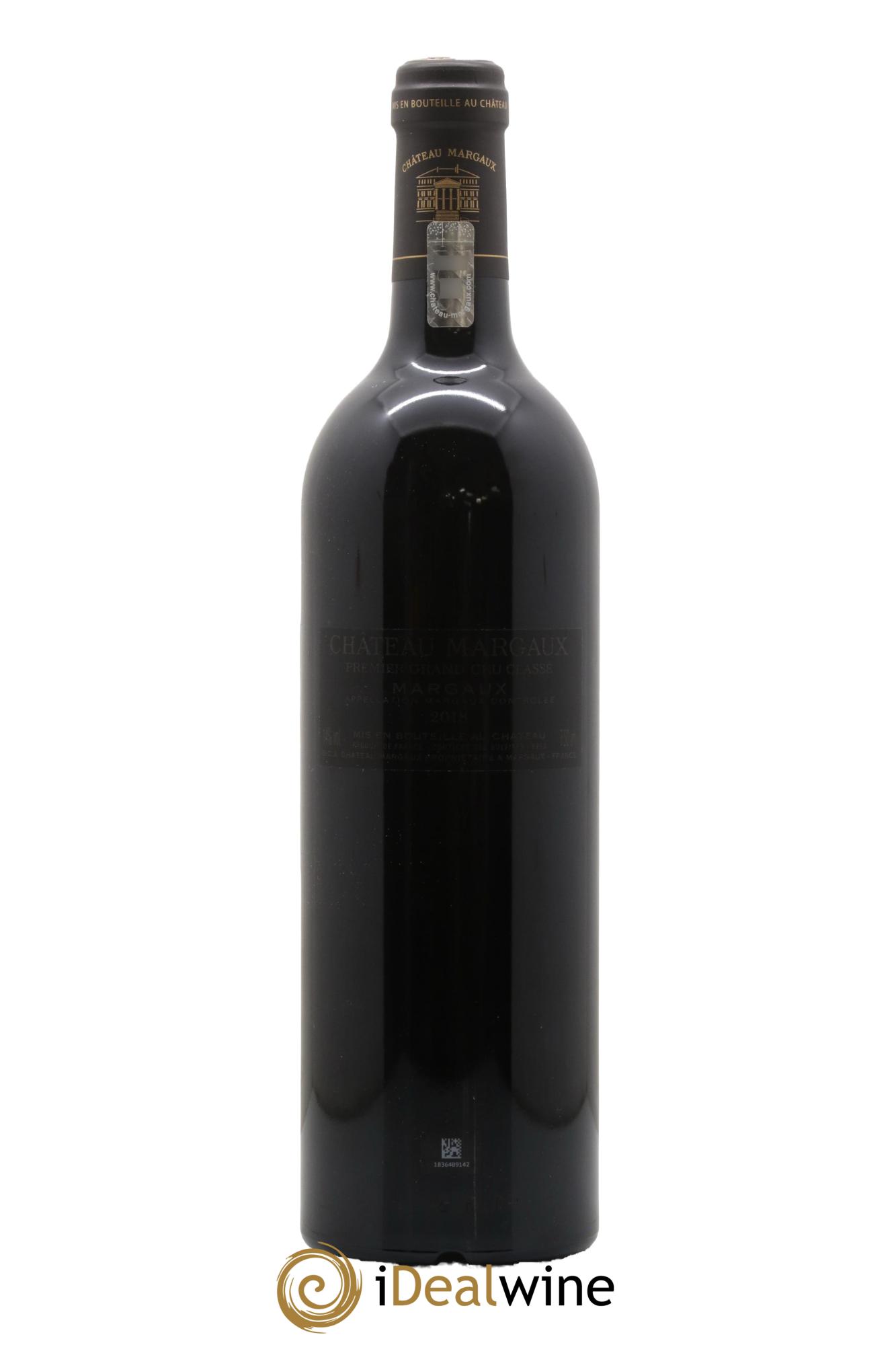 Château Margaux 1er Grand Cru Classé 2018 - Lot de 1 bouteille - 1