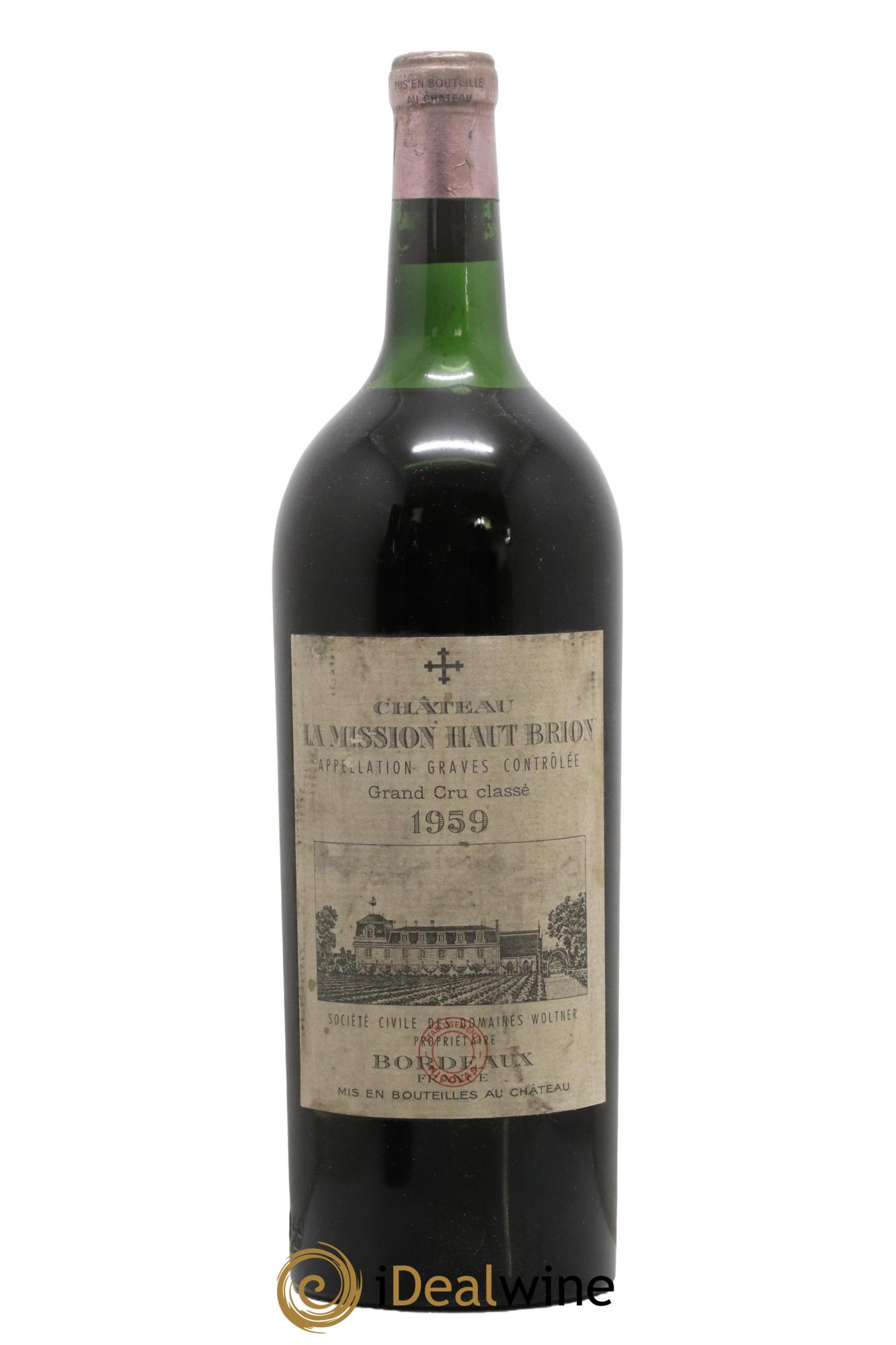 Château la Mission Haut-Brion Cru Classé de Graves 1959 - Posten von 1 Magnum - 0
