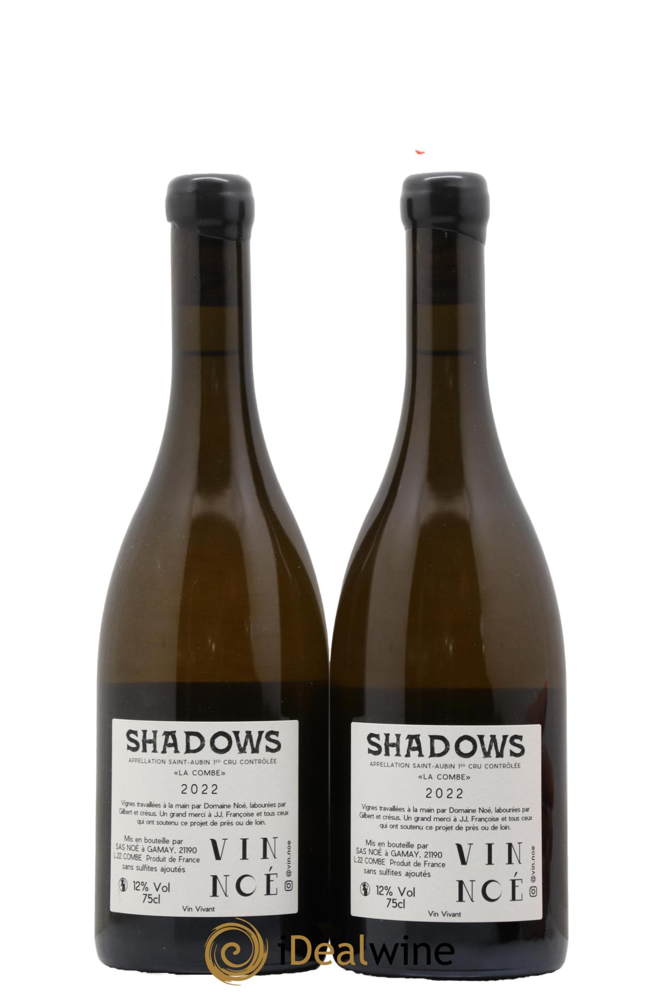 Saint-Aubin 1er Cru La Combe Shadows Vin Noé La Fontaine Vin Noé 2022 - Lot de 2 bouteilles - 1