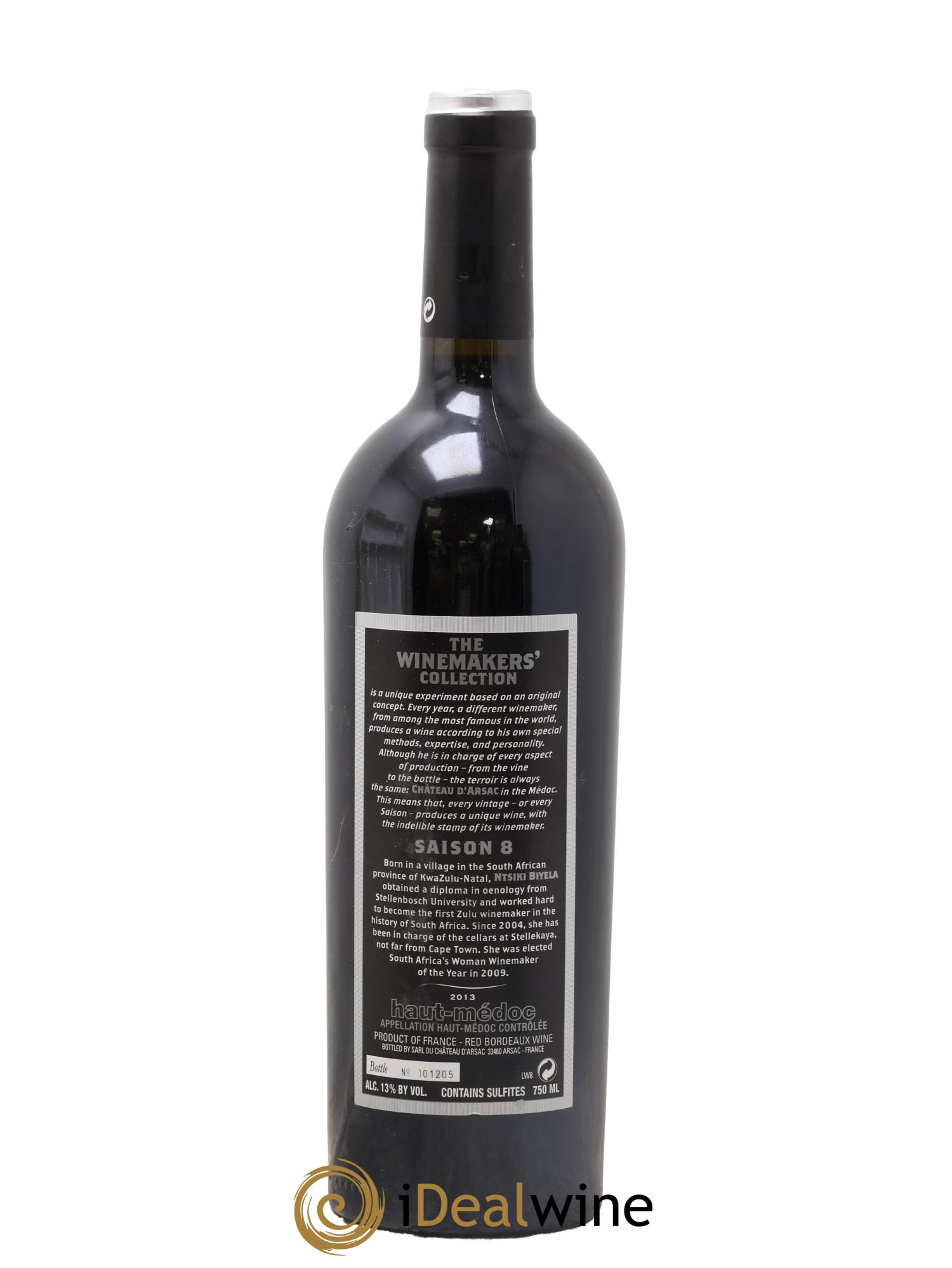 Haut Médoc Cuvée No 8 Ntsiki Biyela The Winemaker's Collection 2013 - Lot de 1 bouteille - 1