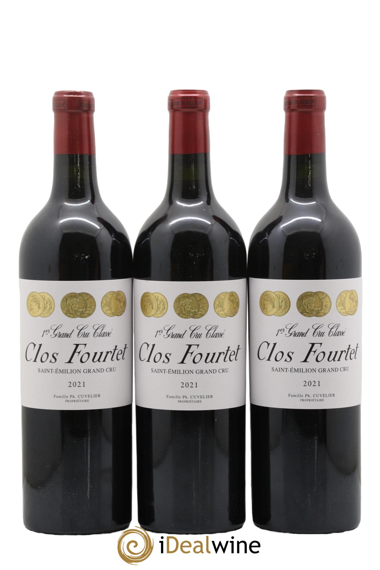 Clos Fourtet 1er Grand Cru Classé B 2021 - Lot de 3 bouteilles - 0