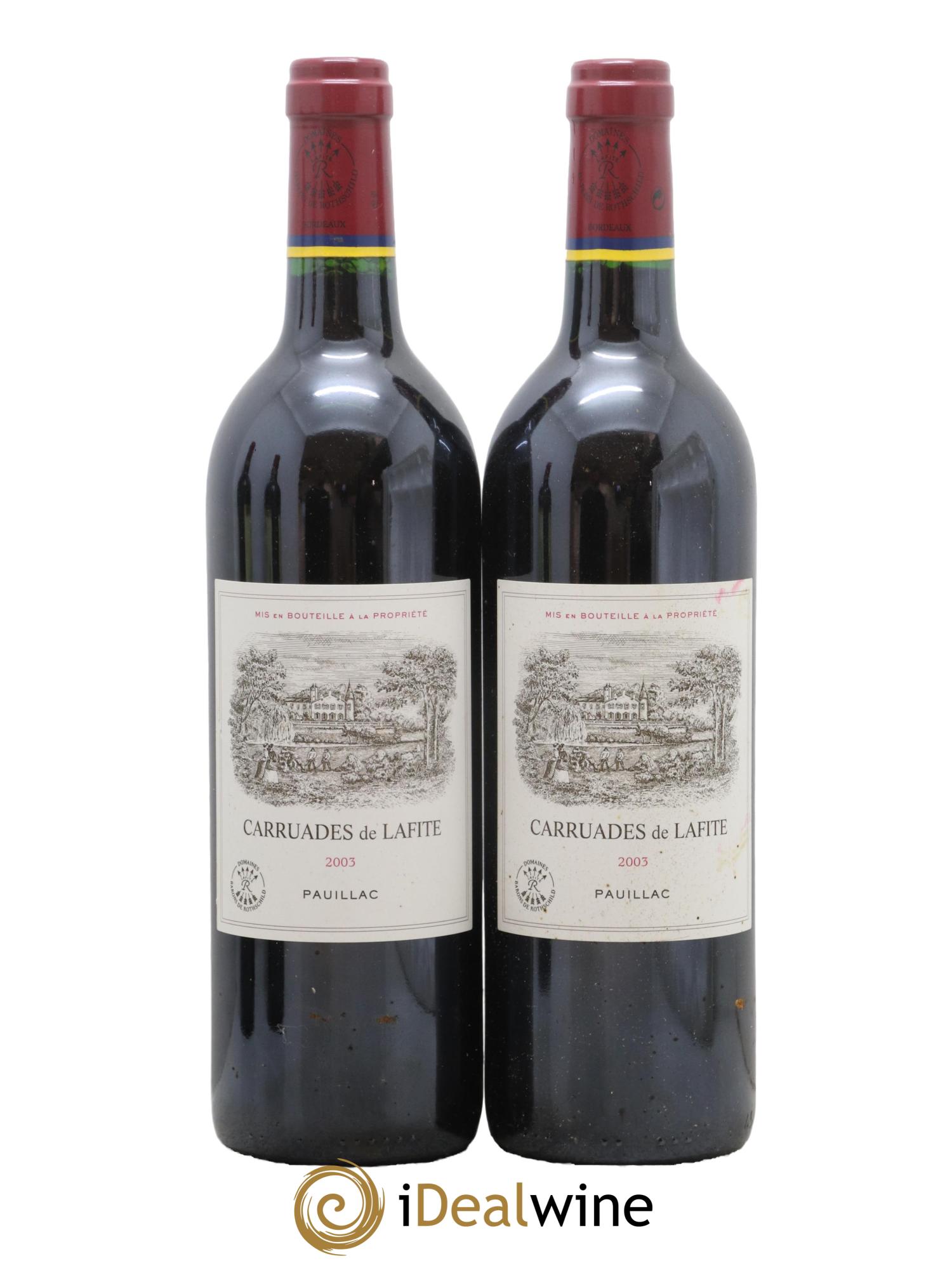 Carruades de Lafite Rothschild Second Vin 2003 - Lot de 2 bouteilles - 0
