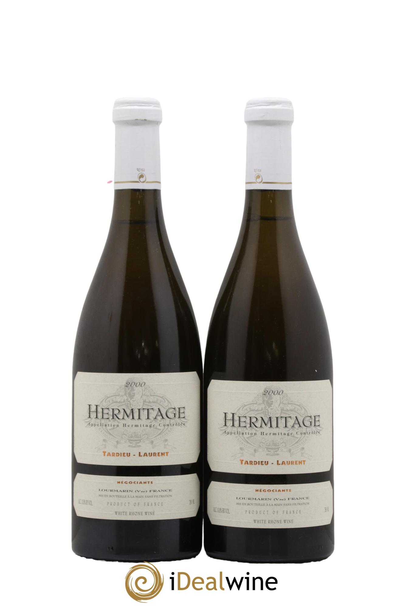 Hermitage Tardieu-Laurent Famille Tardieu 2000 - Lot of 2 bottles - 0