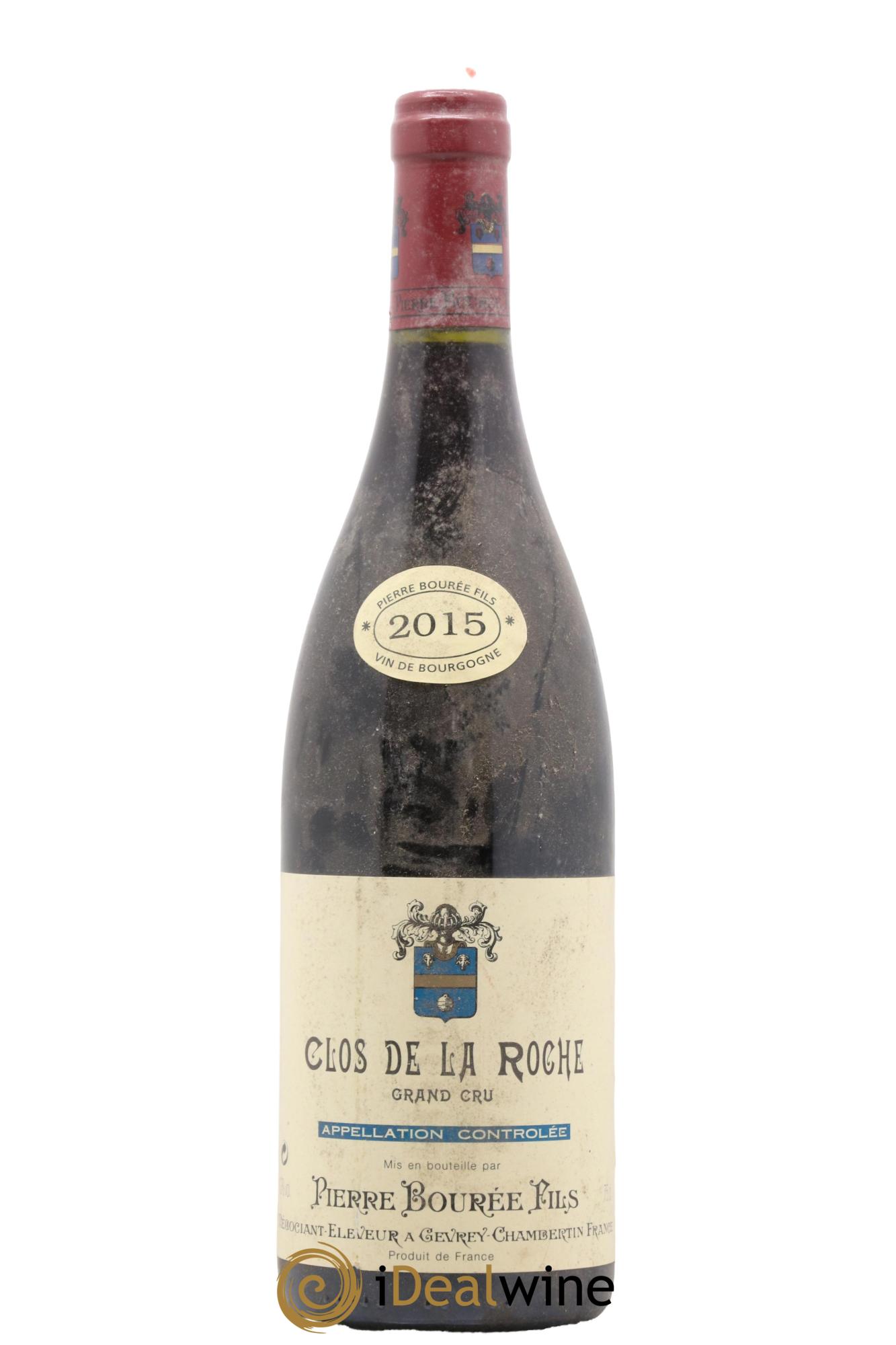 Clos de la Roche Grand Cru Domaine Pierre Bourée Fils 2015 - Lot de 1 bouteille - 0
