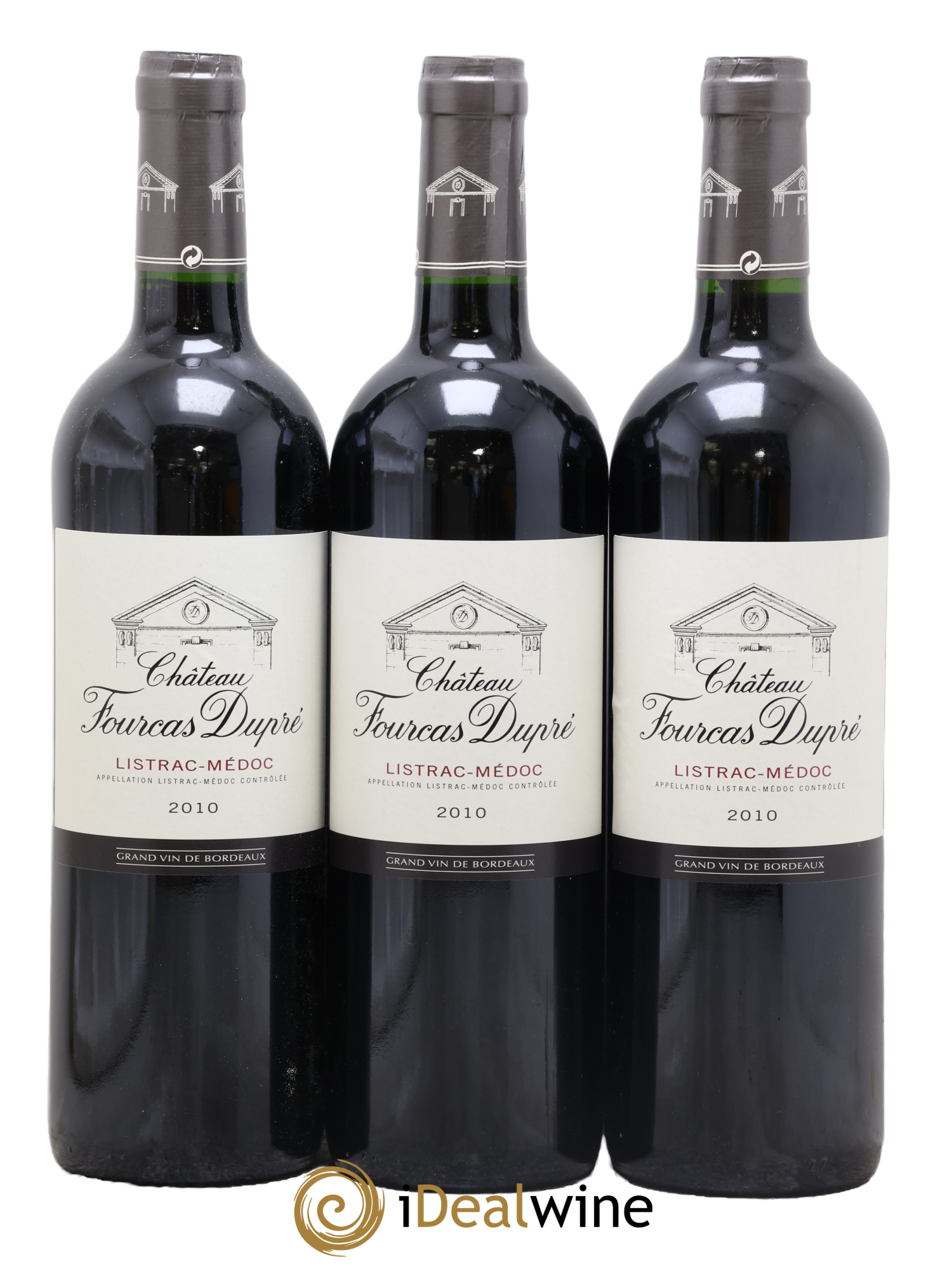 Château Fourcas Dupré 2010 - Lotto di 3 bottiglie - 0