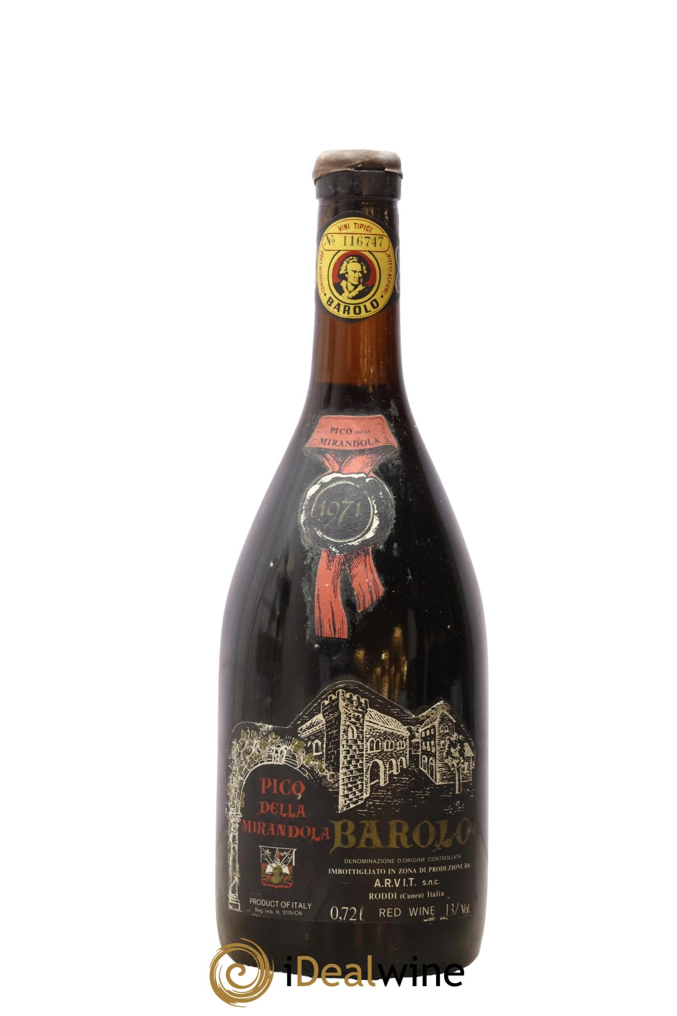 Barolo Pico Della Mirandola 1971 - Posten von 1 Flasche - 0