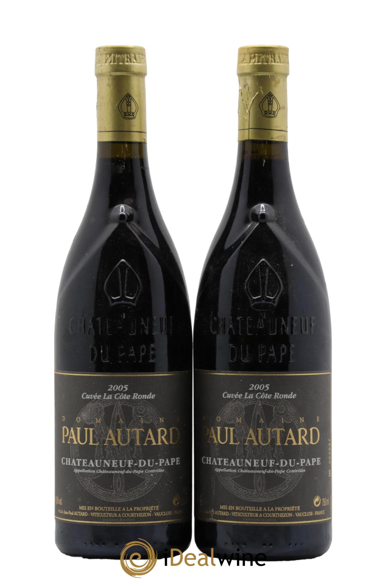 Châteauneuf-du-Pape Domaine Paul Autard La Côte Ronde Jean-Paul Autard 2005 - Lot de 2 bouteilles - 0
