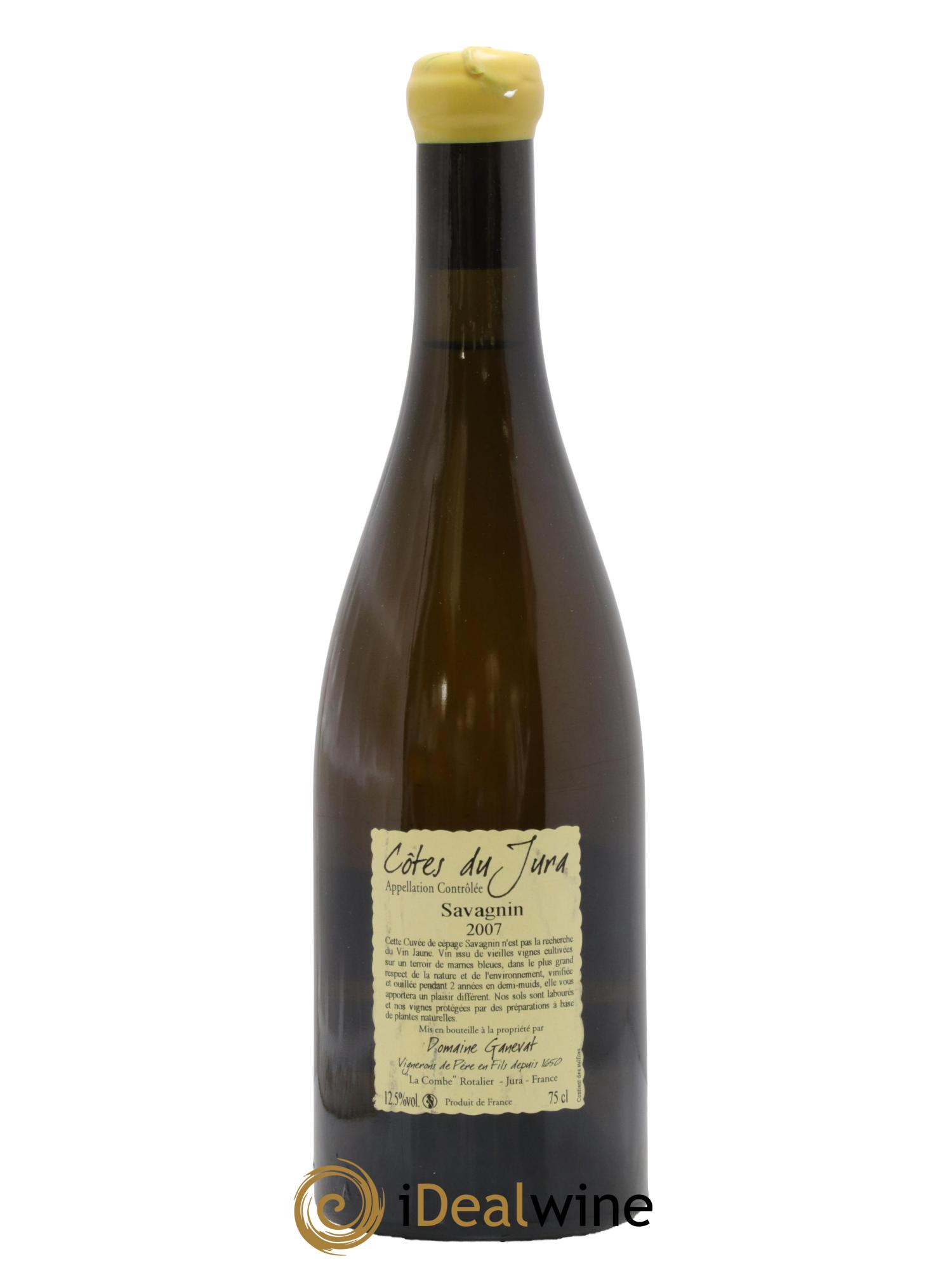 Côtes du Jura Les Chalasses Marnes Bleues Jean-François Ganevat (Domaine) 2007 - Lot de 1 bouteille - 1