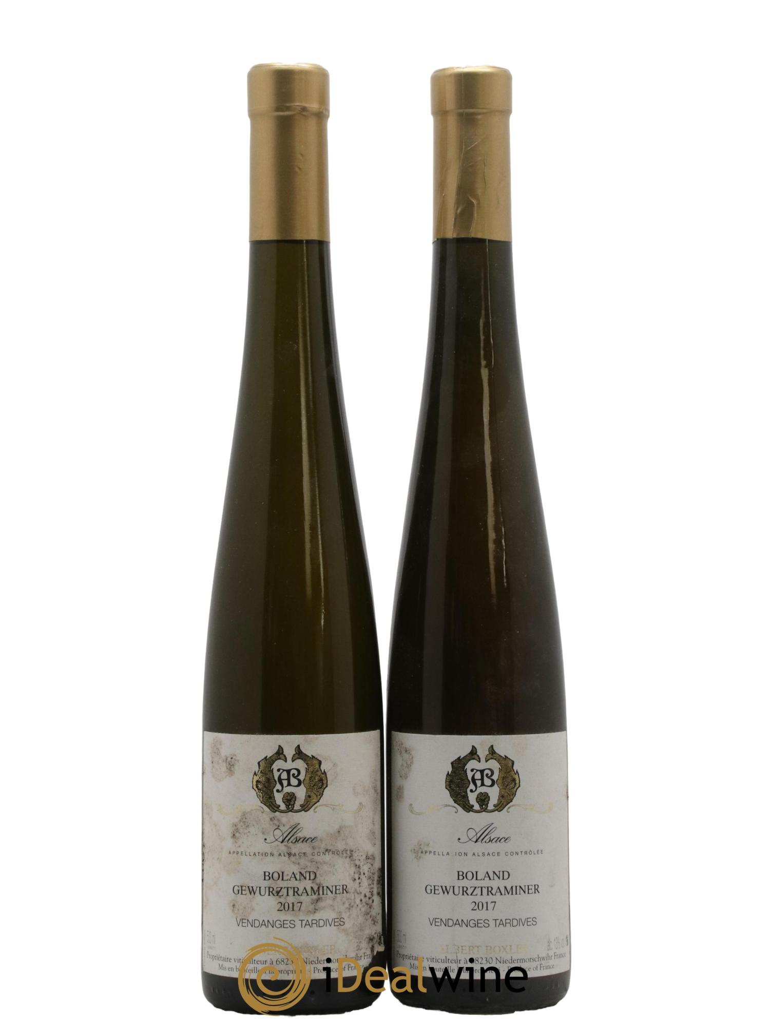 Alsace Gewurztraminer Boland Vendanges Tardives Albert Boxler 2017 - Lot de 2 format 50cls - 0