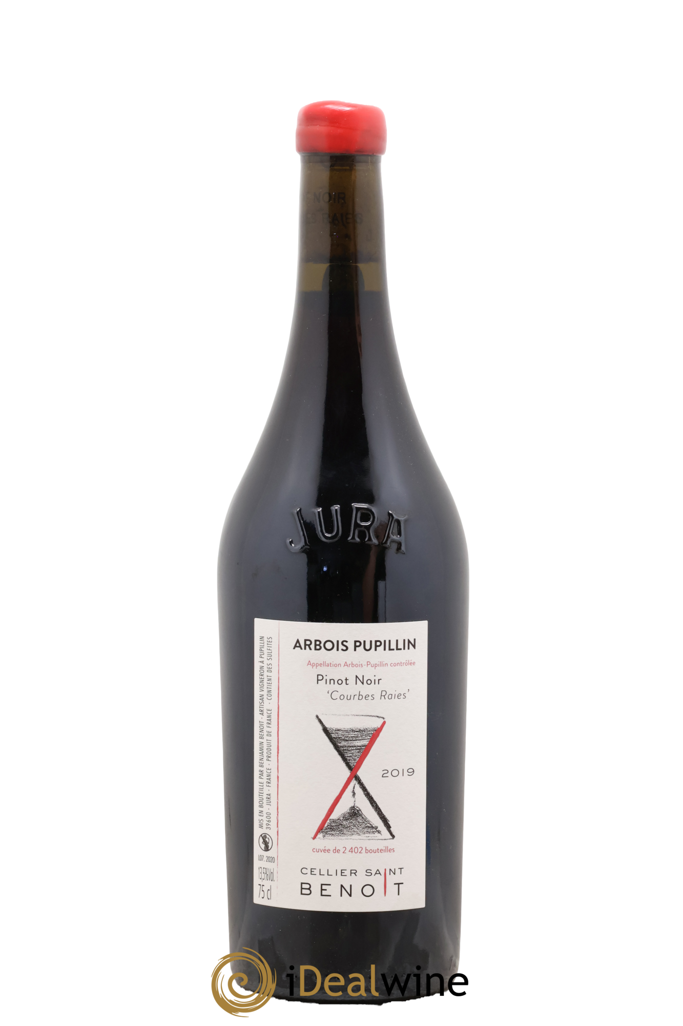 Arbois-Pupillin Pinot Noir Courbes Raies Cellier Saint Benoît 2019 - Lot de 1 bouteille - 0