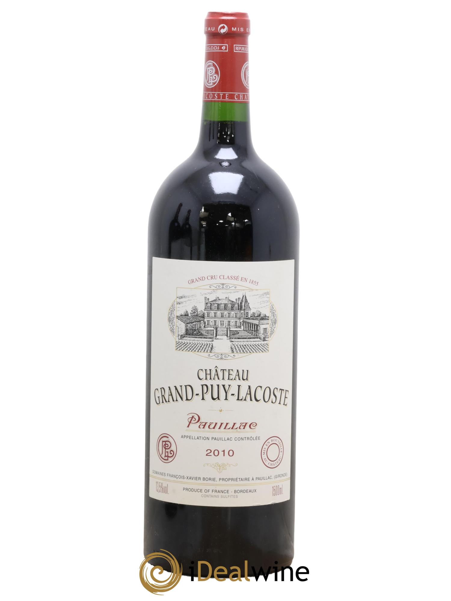 Château Grand Puy Lacoste 5ème Grand Cru Classé 2010 - Lot of 1 magnum - 0