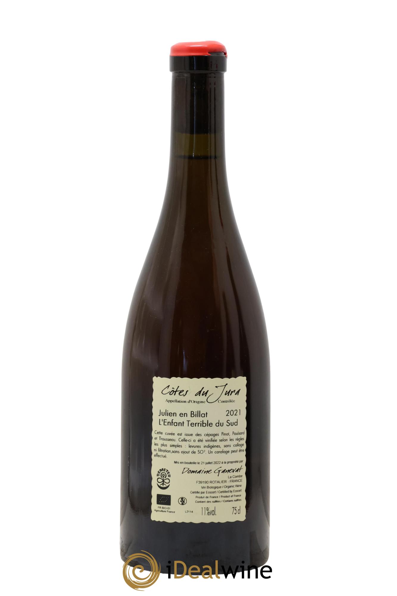 Côtes du Jura Julien en Billat l'enfant terrible du Sud Jean-François Ganevat (Domaine) 2021 - Posten von 1 Flasche - 1