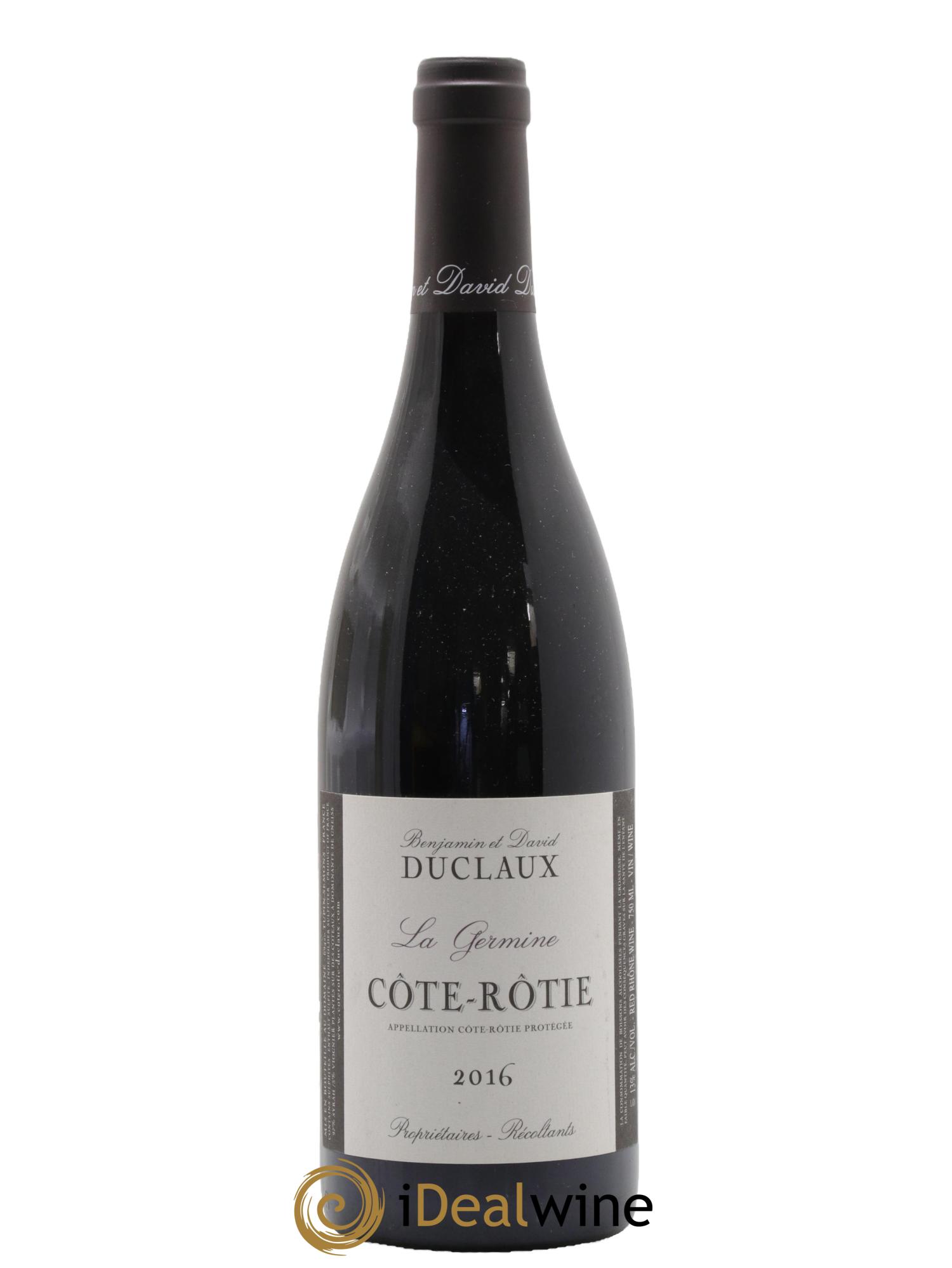 Côte-Rôtie La Germine Domaine Duclaux 2016 - Lot de 1 bouteille - 0